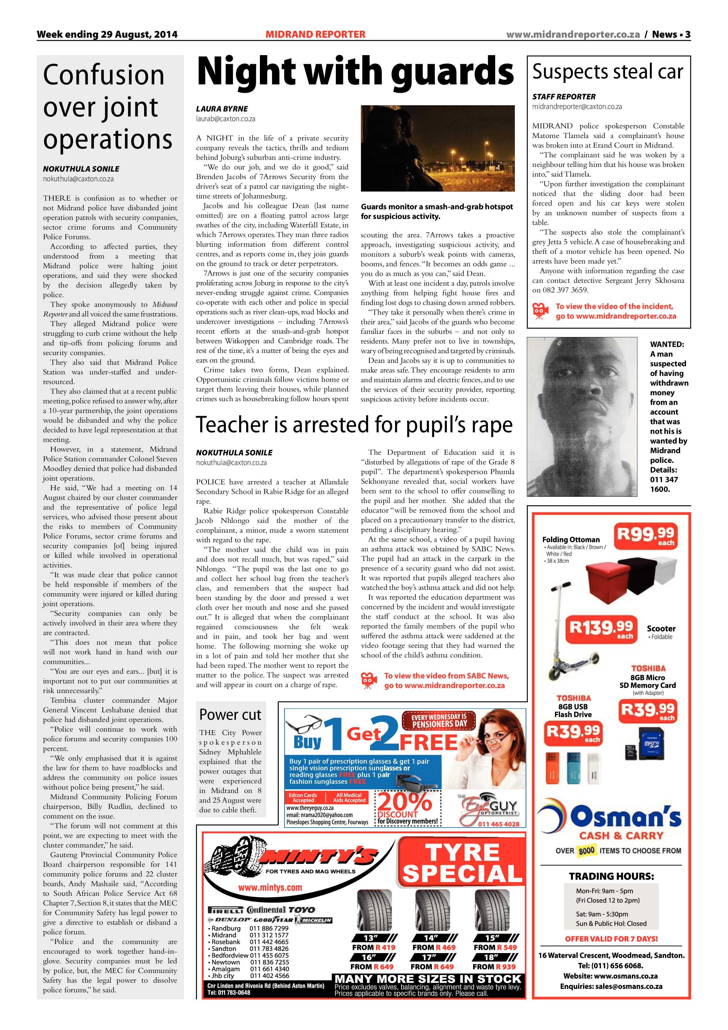 Midrand Reporter 29 August 2014 page 3