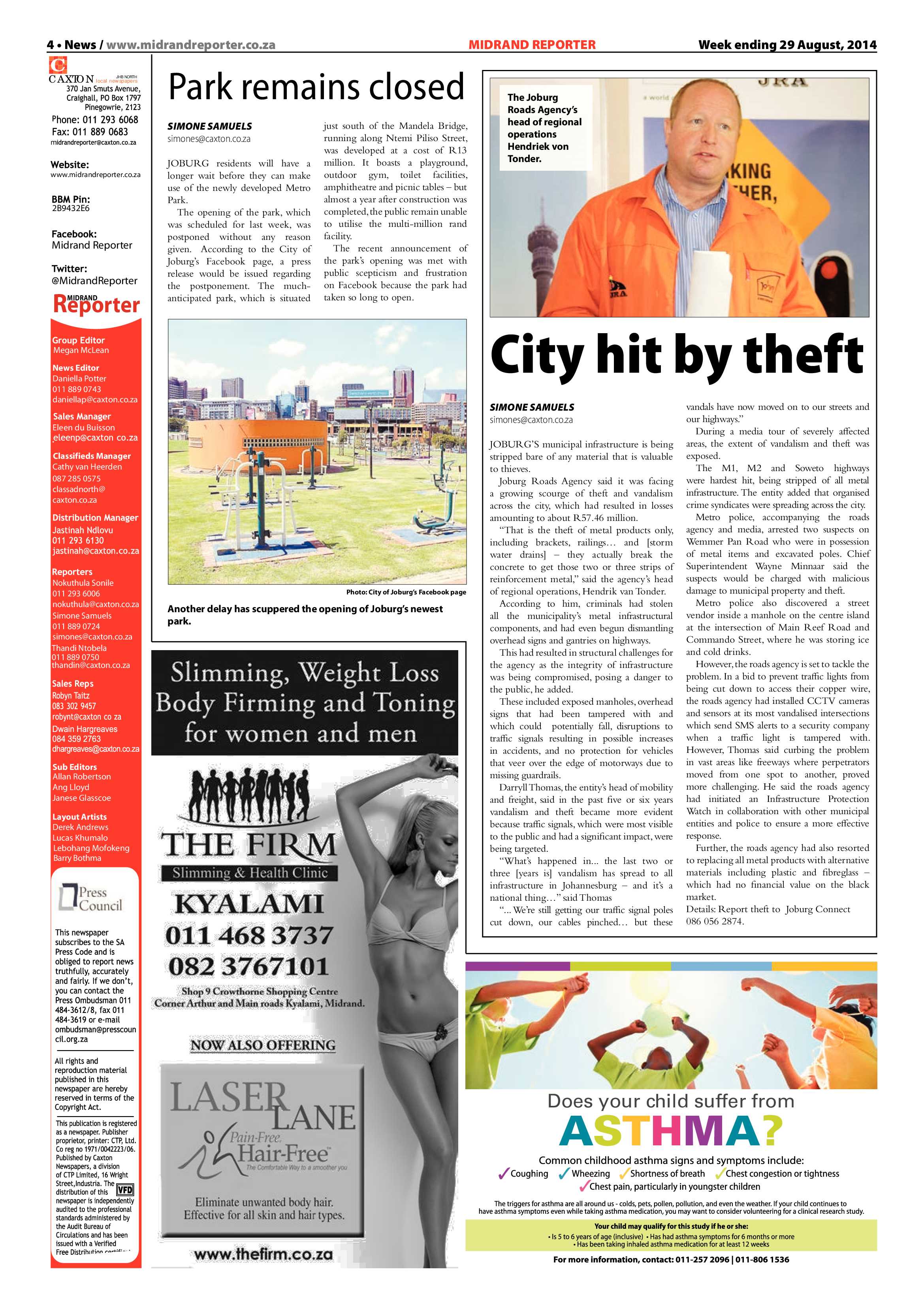 Midrand Reporter 29 August 2014 page 4