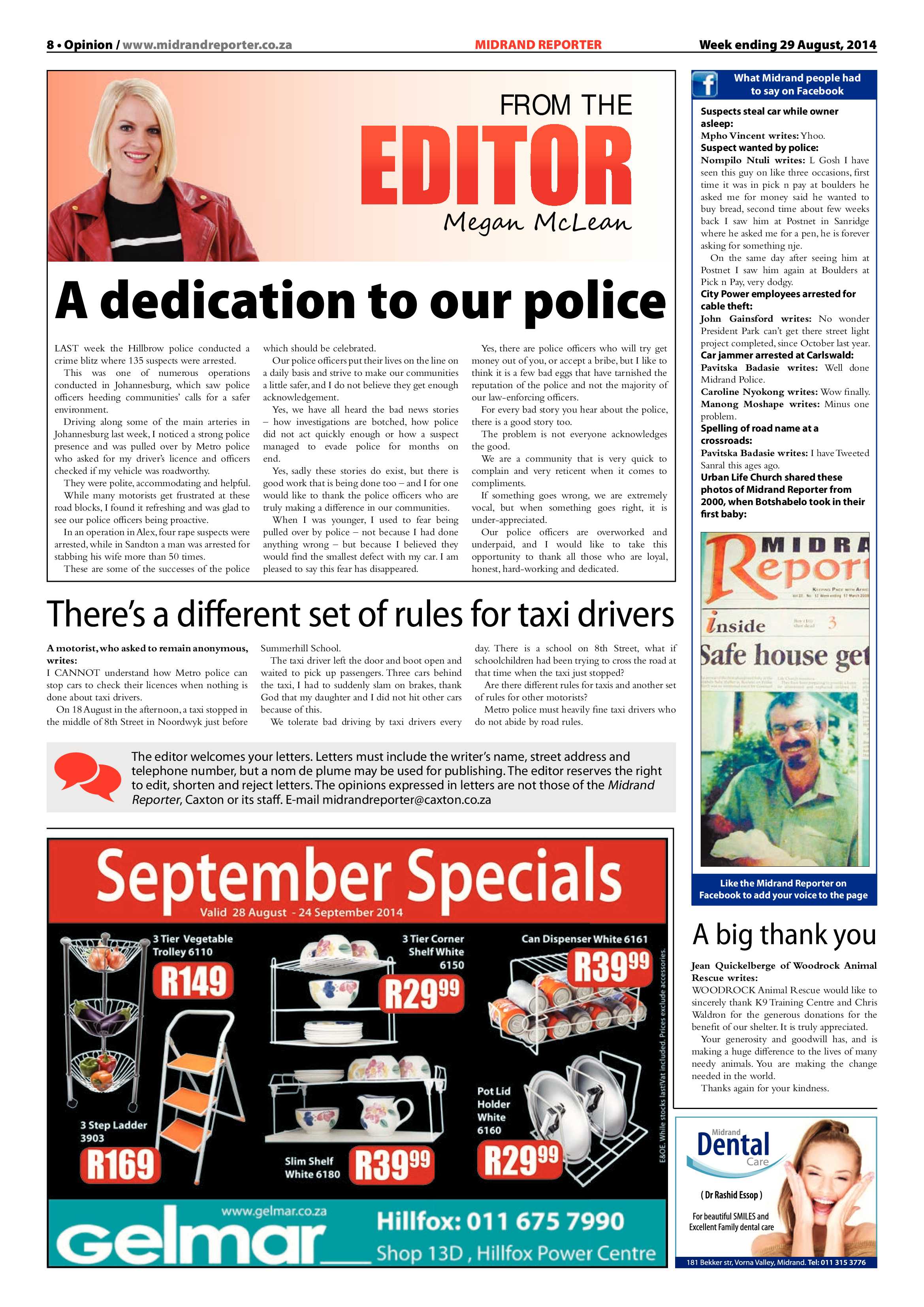 Midrand Reporter 29 August 2014 page 8