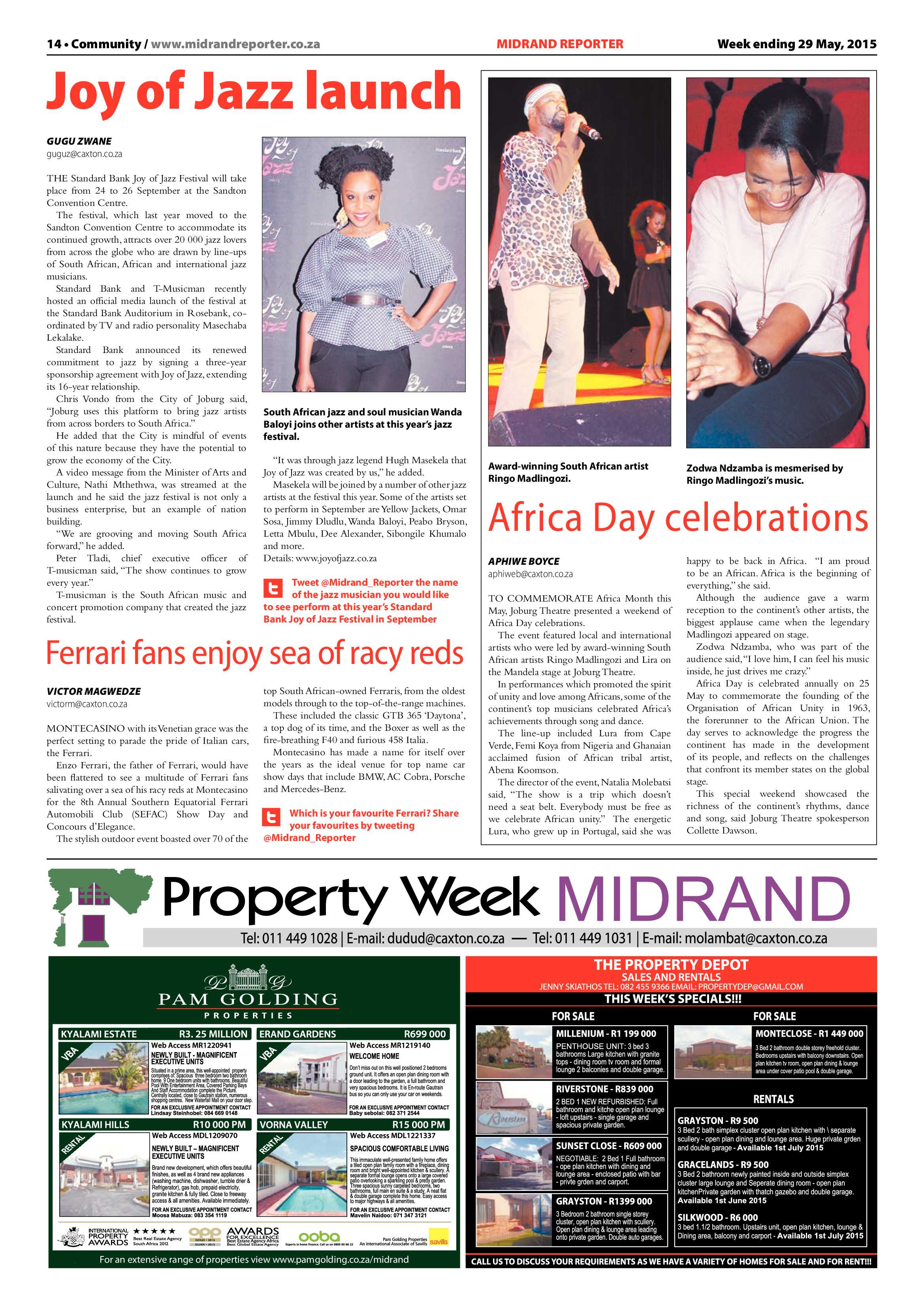 Midrand Reporter 29 May 2015 page 14