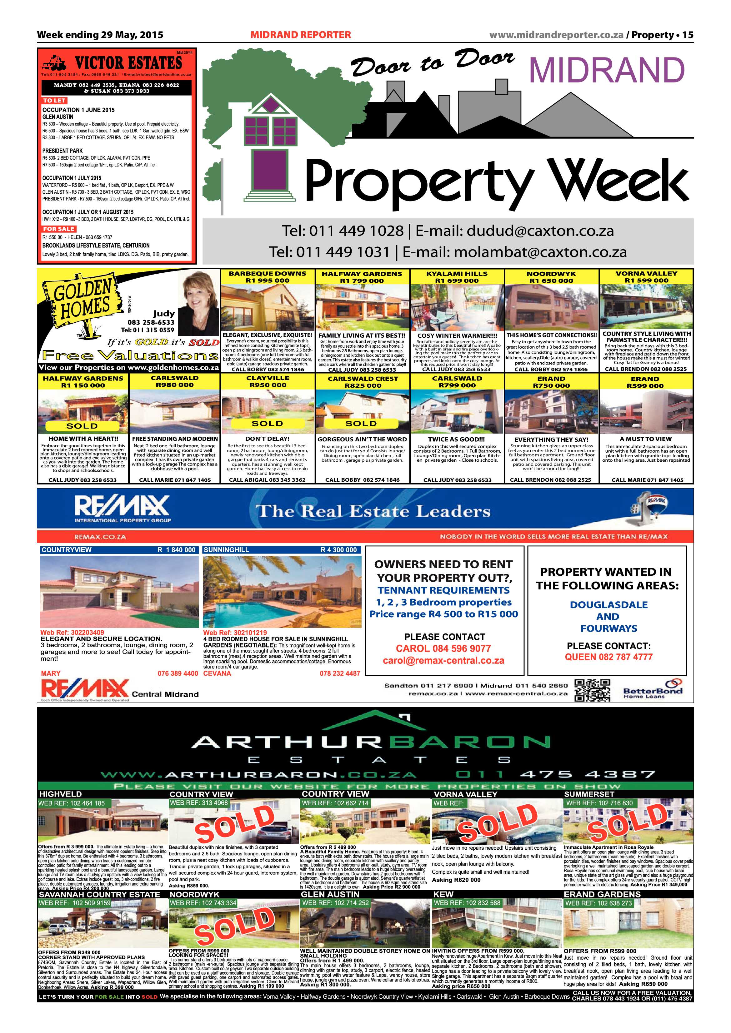 Midrand Reporter 29 May 2015 page 15