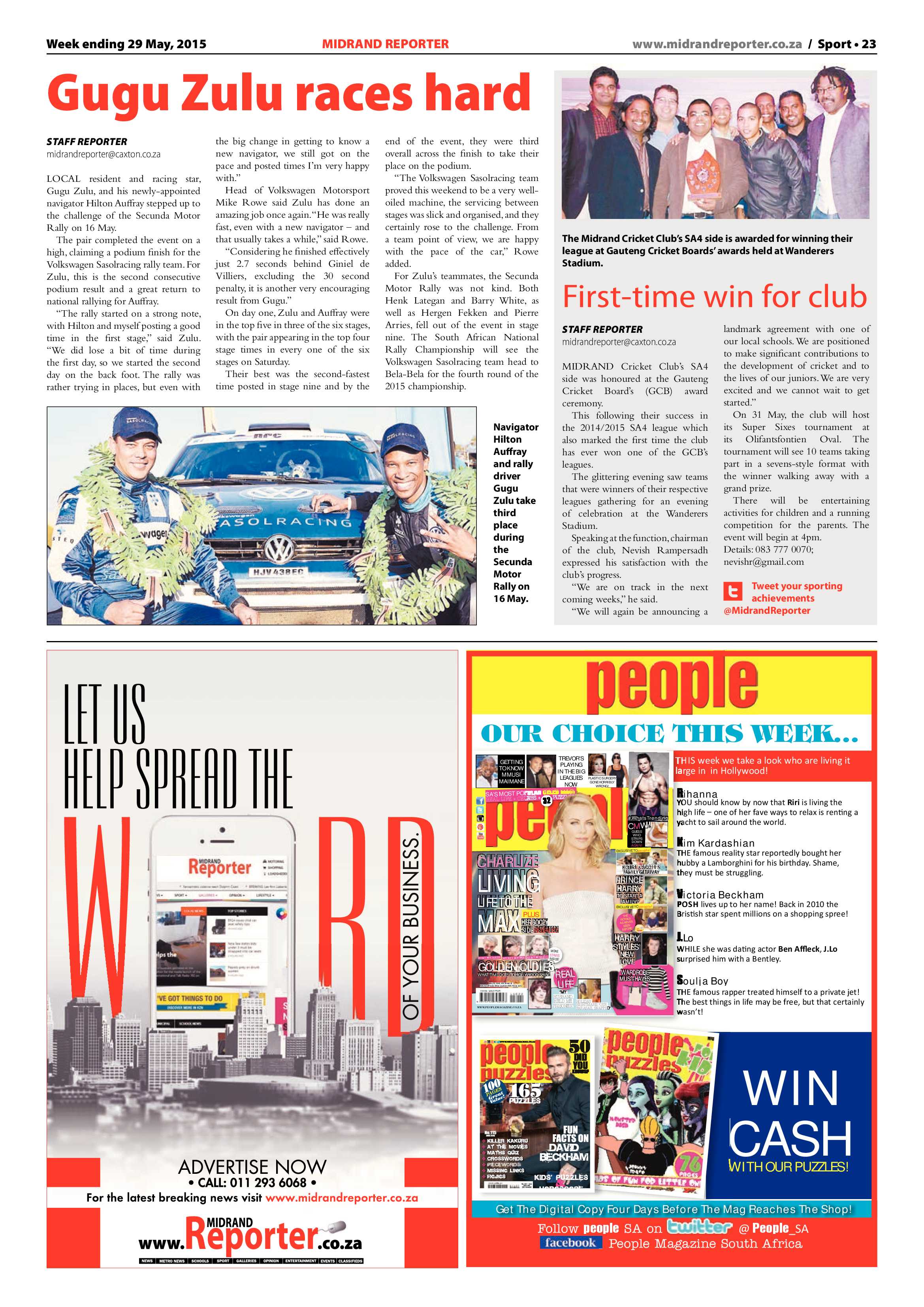 Midrand Reporter 29 May 2015 page 23