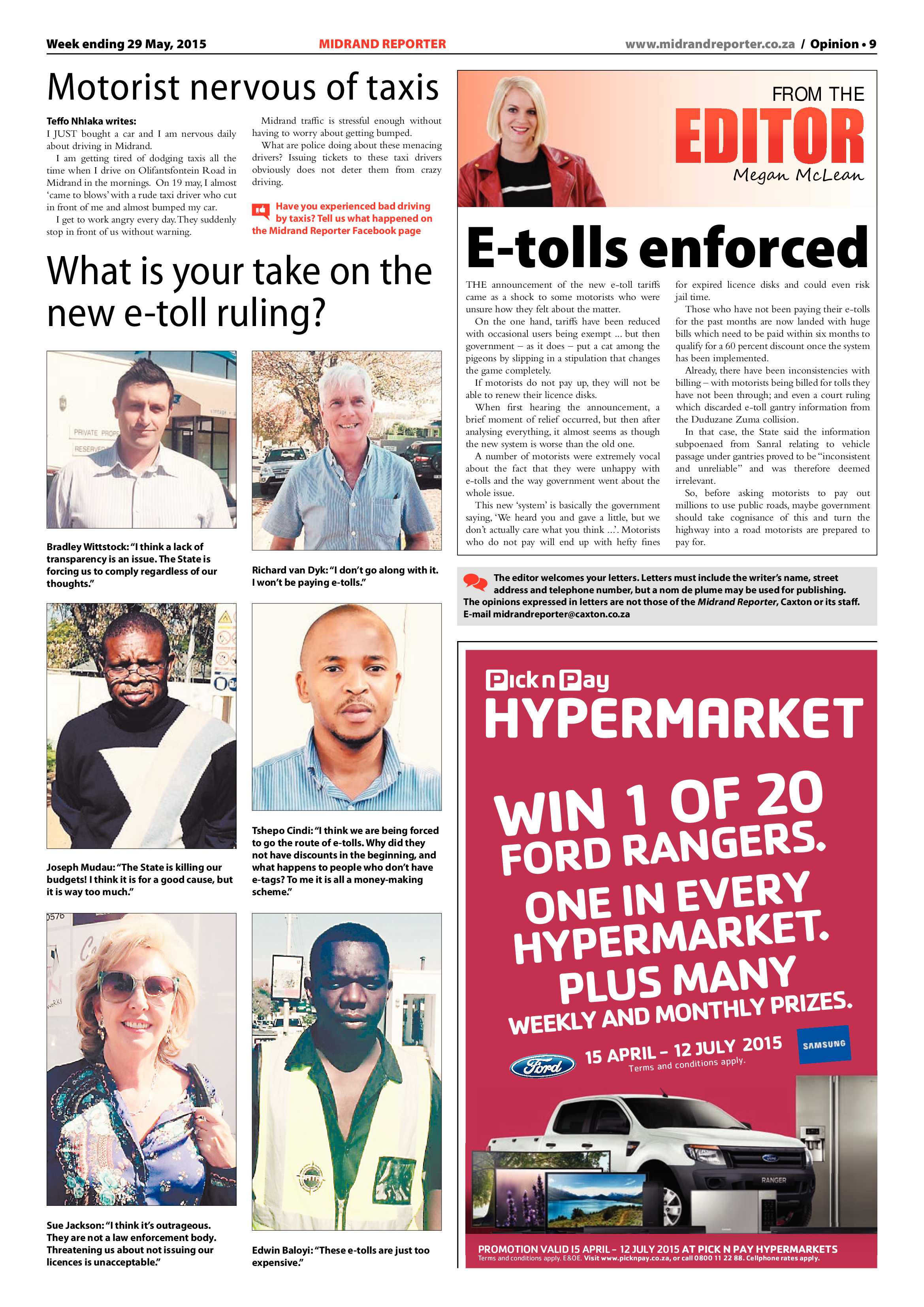 Midrand Reporter 29 May 2015 page 9