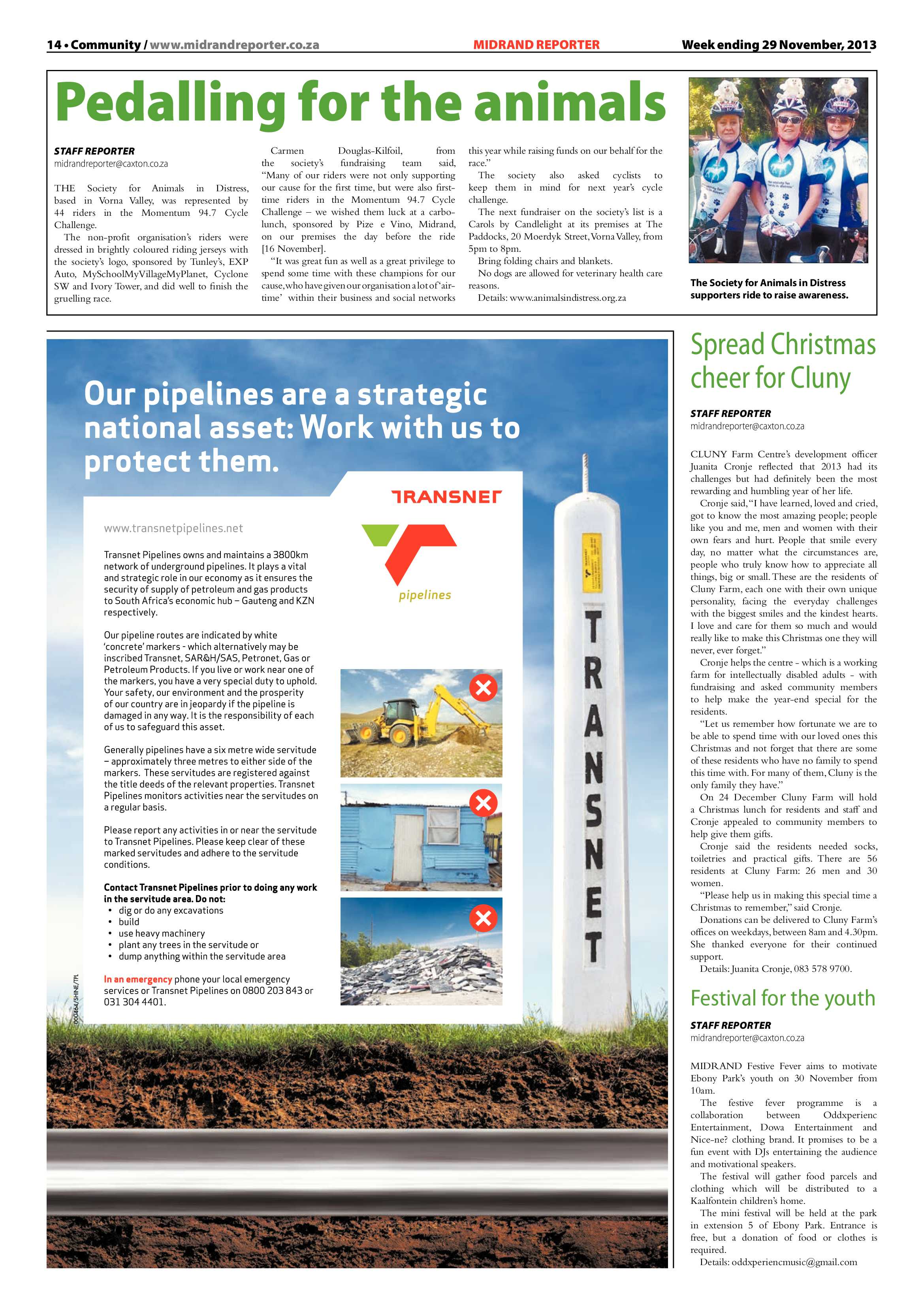 Midrand Reporter 29 November 2013 page 14