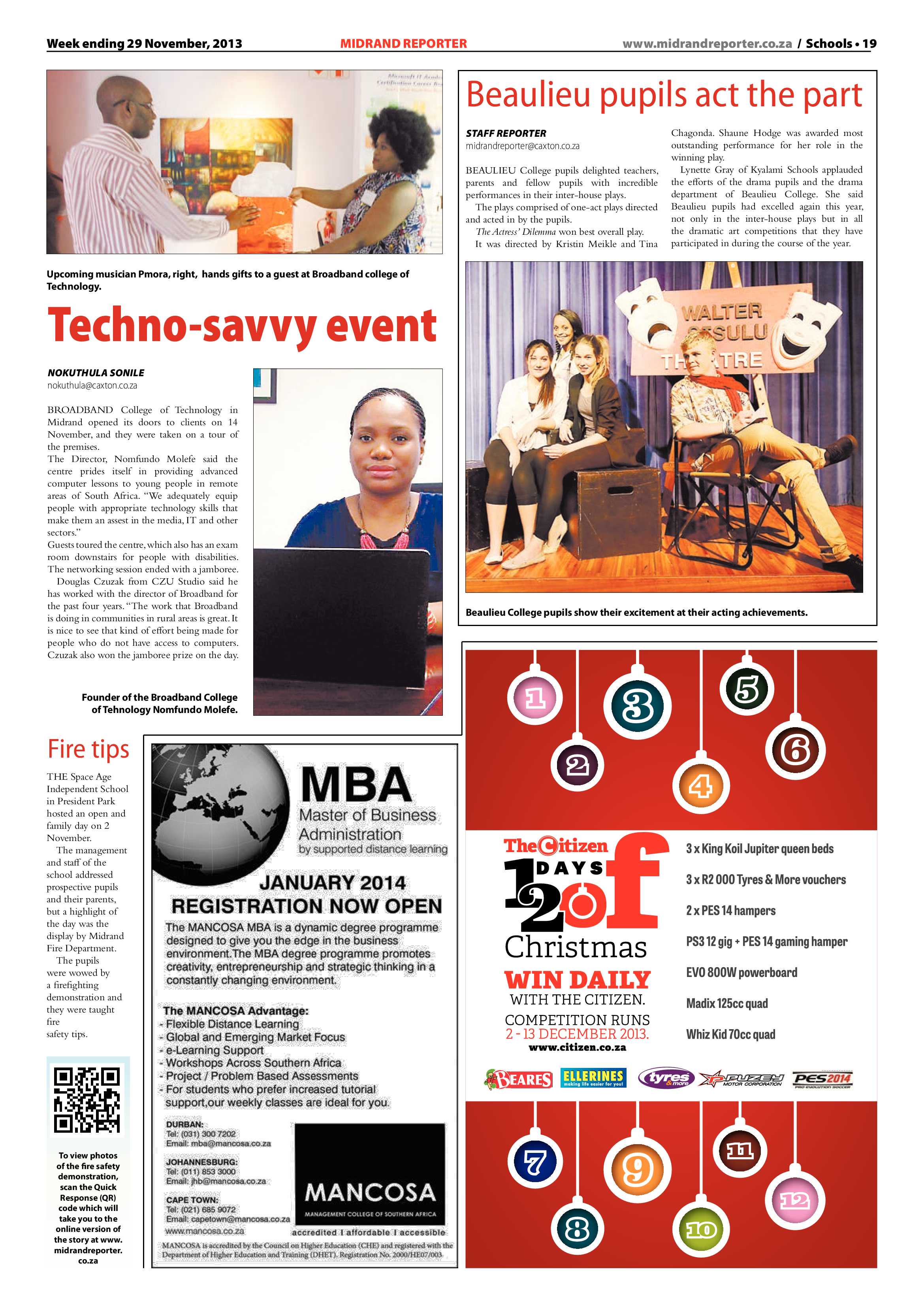 Midrand Reporter 29 November 2013 page 19