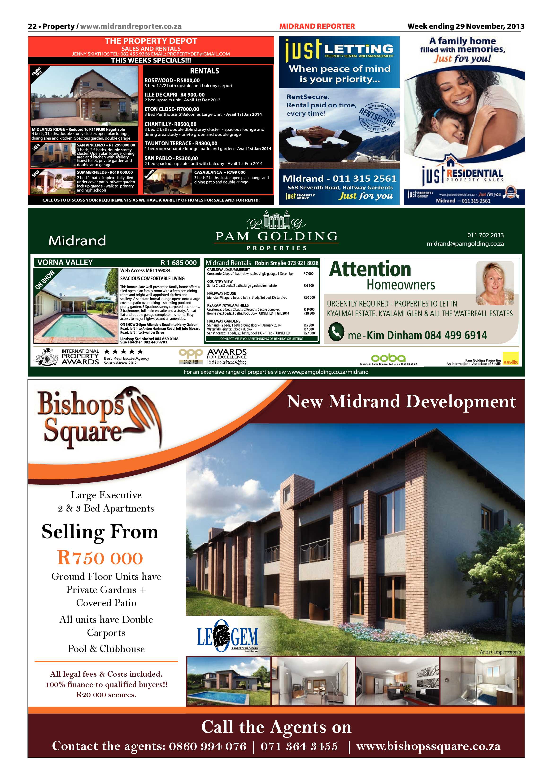 Midrand Reporter 29 November 2013 page 22