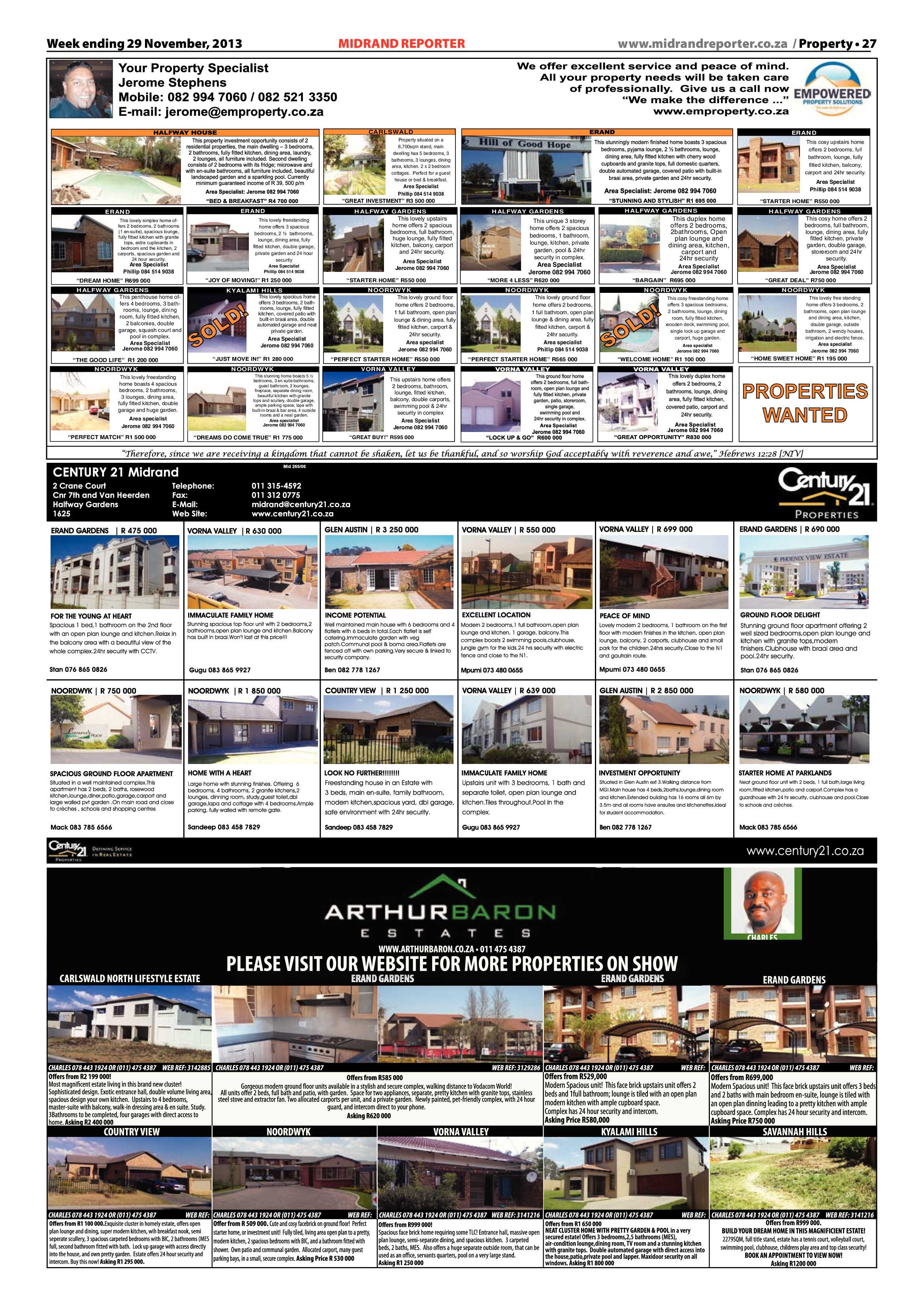 Midrand Reporter 29 November 2013 page 27
