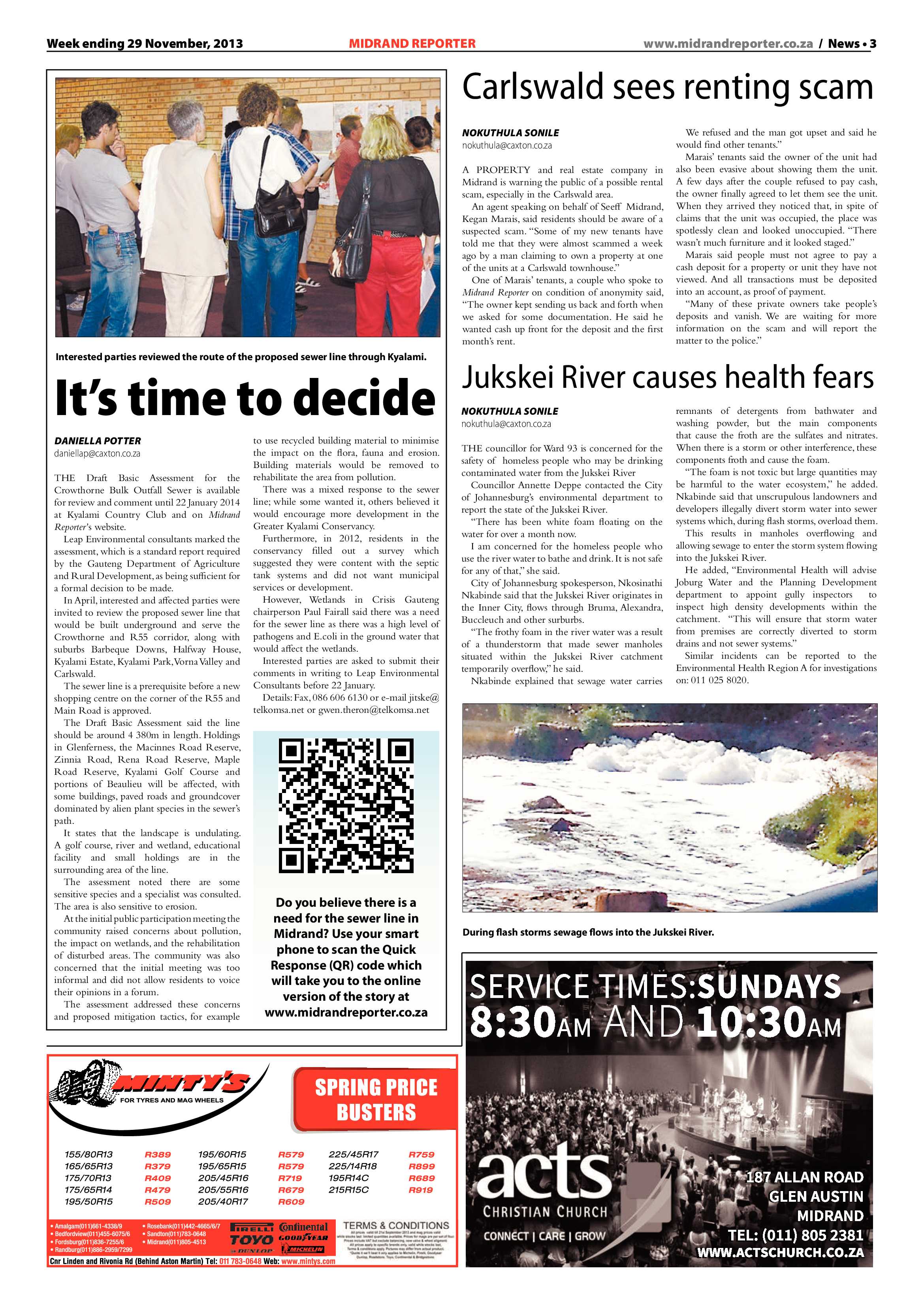 Midrand Reporter 29 November 2013 page 3