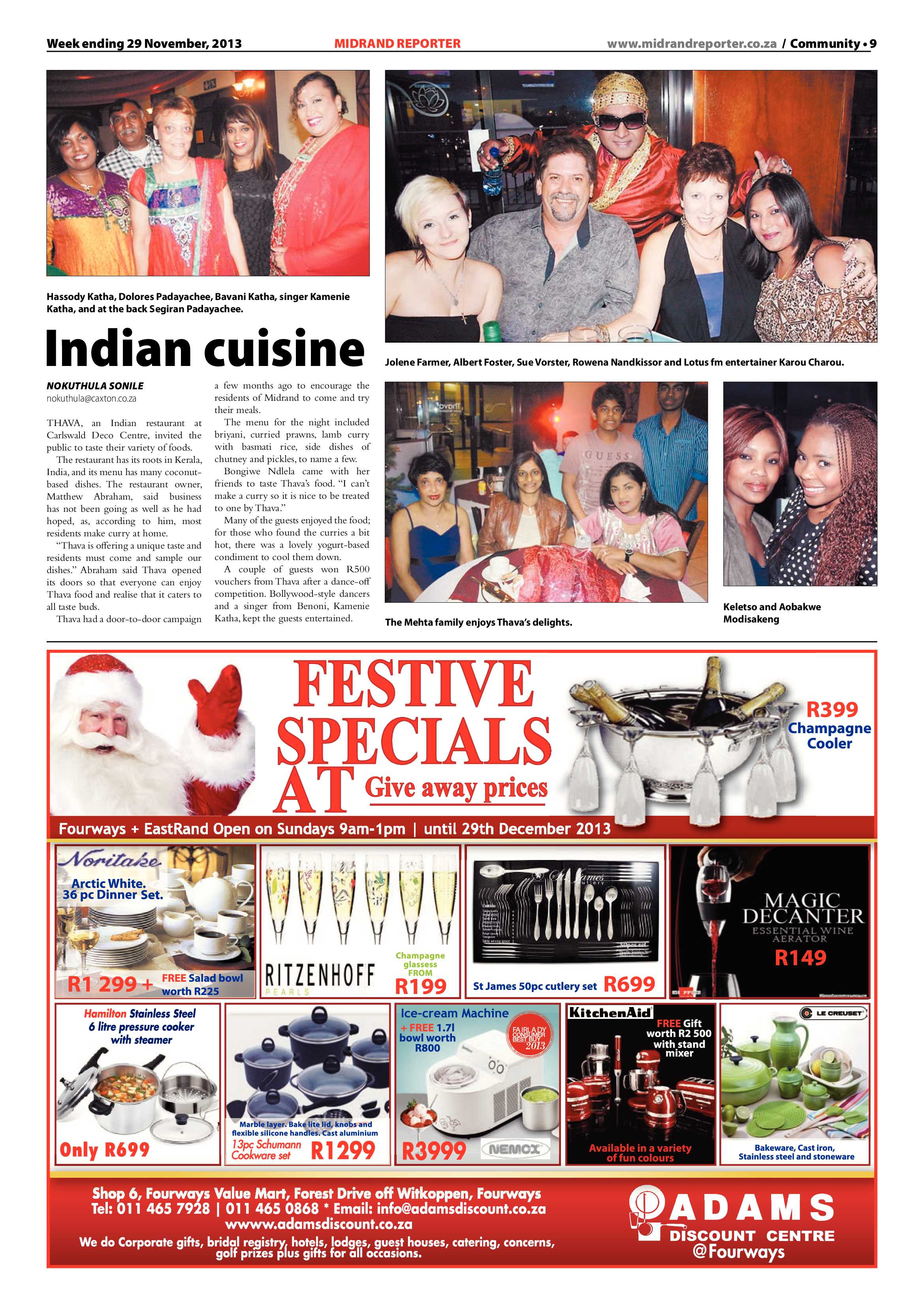 Midrand Reporter 29 November 2013 page 9