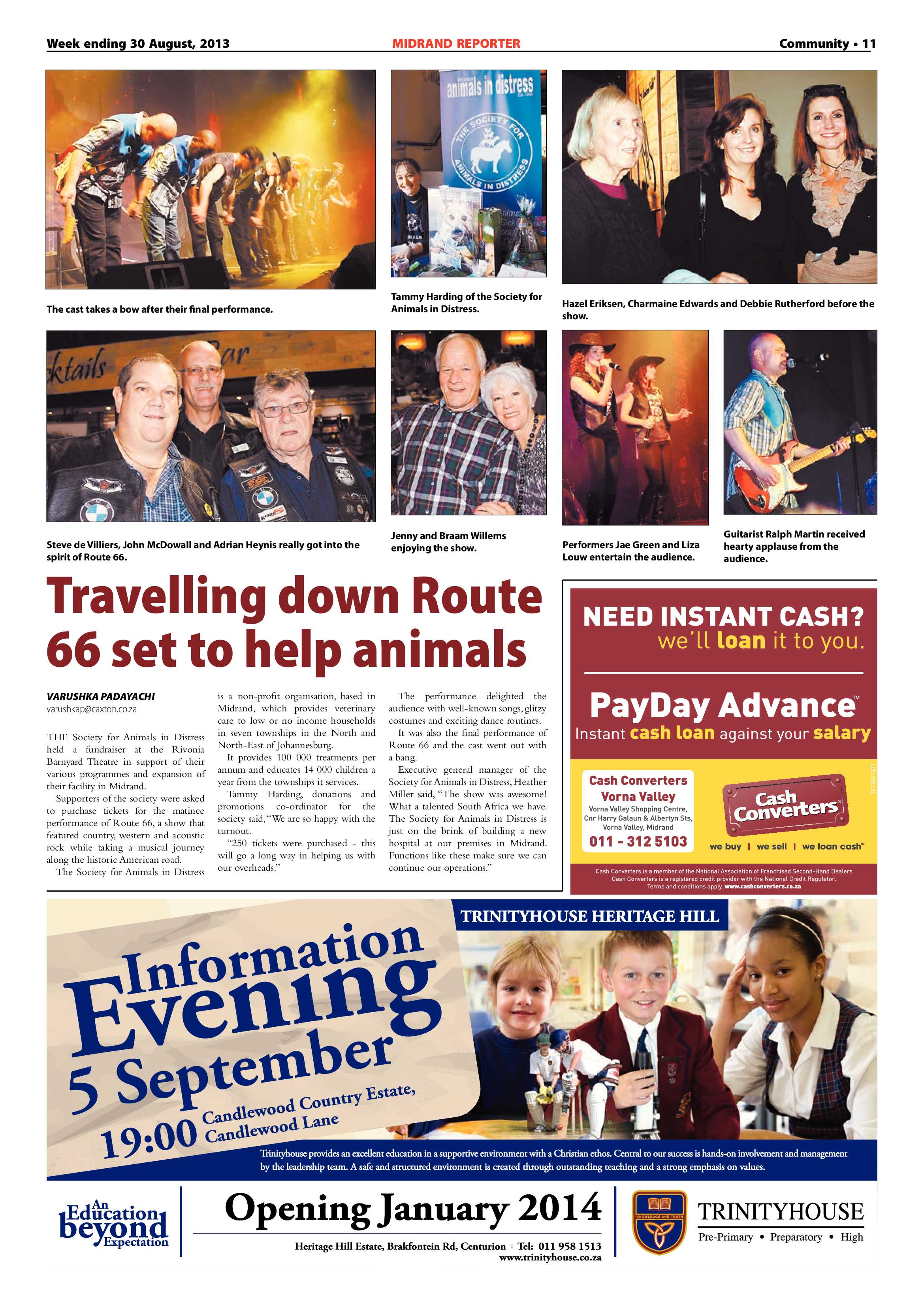 Midrand Reporter 30 August 2013 page 11