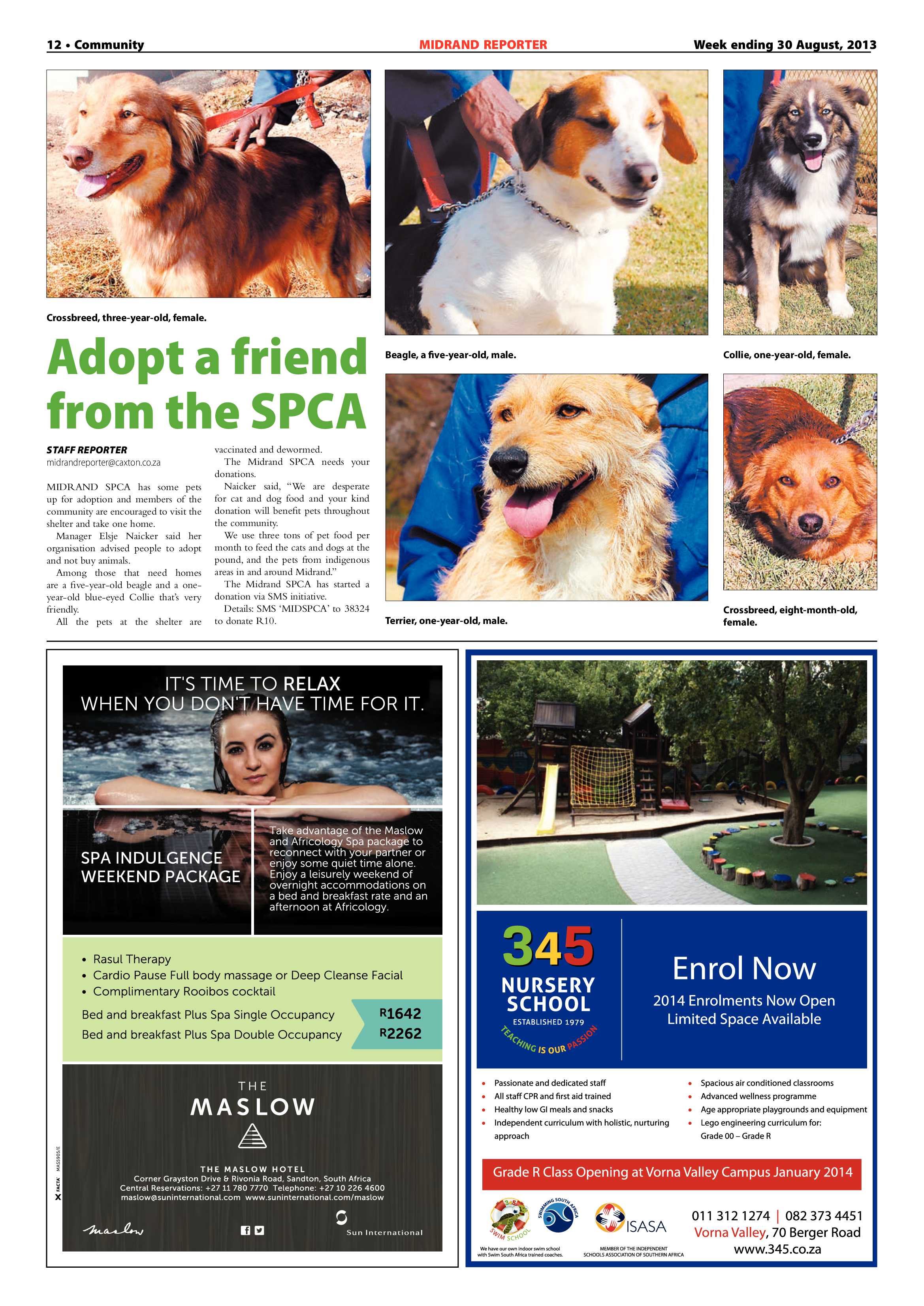 Midrand Reporter 30 August 2013 page 12