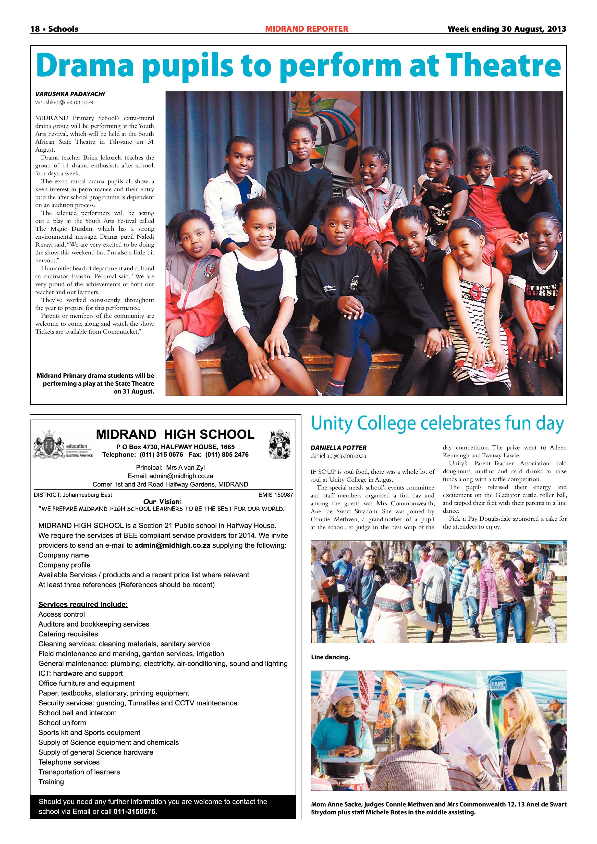 Midrand Reporter 30 August 2013 page 18