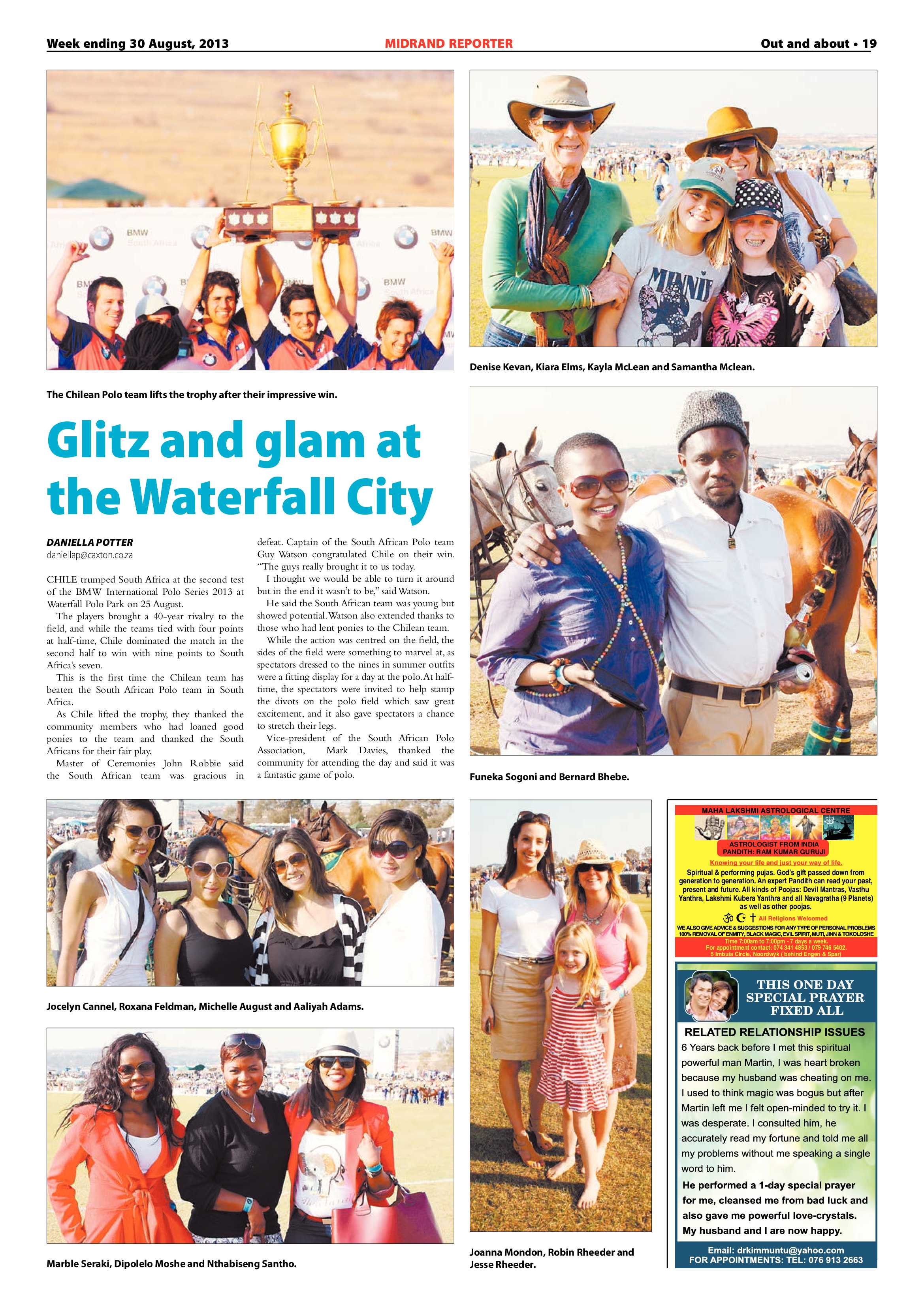 Midrand Reporter 30 August 2013 page 19