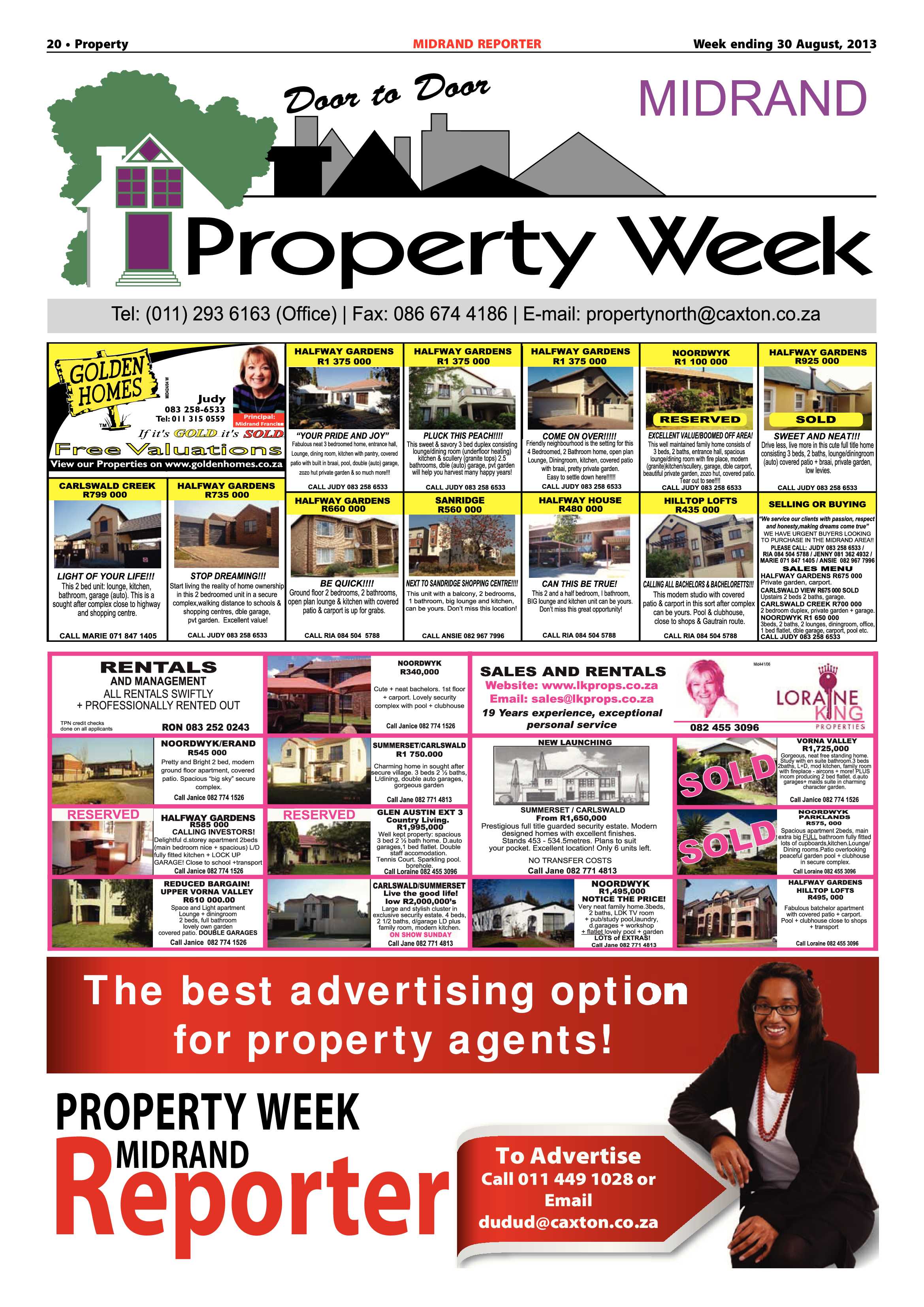 Midrand Reporter 30 August 2013 page 20