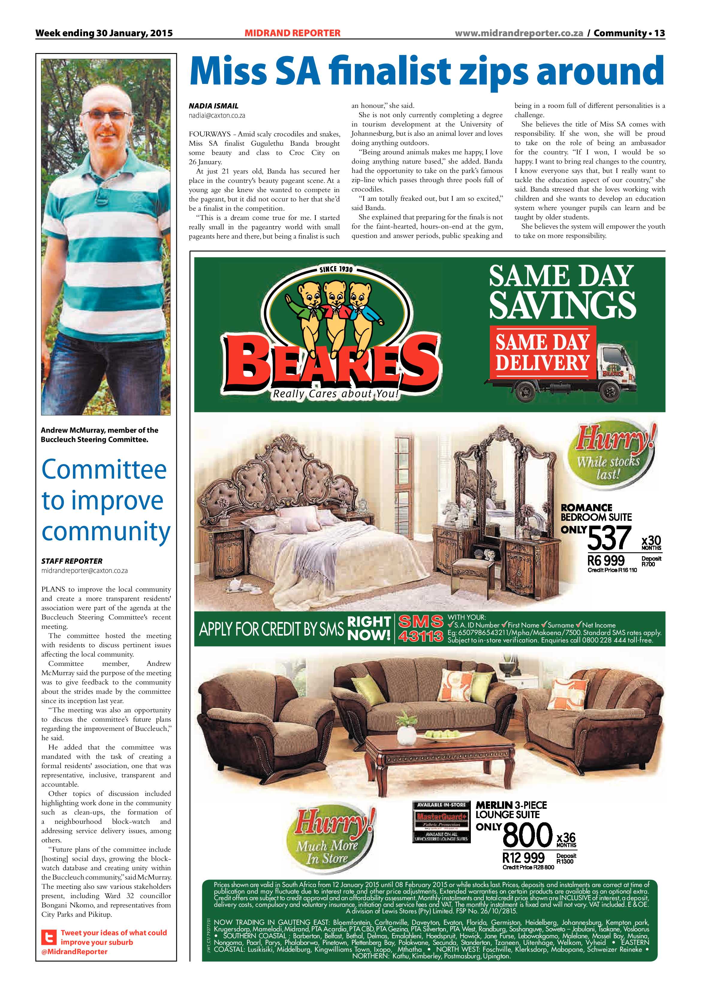 Midrand Reporter 30 January 2015 page 13