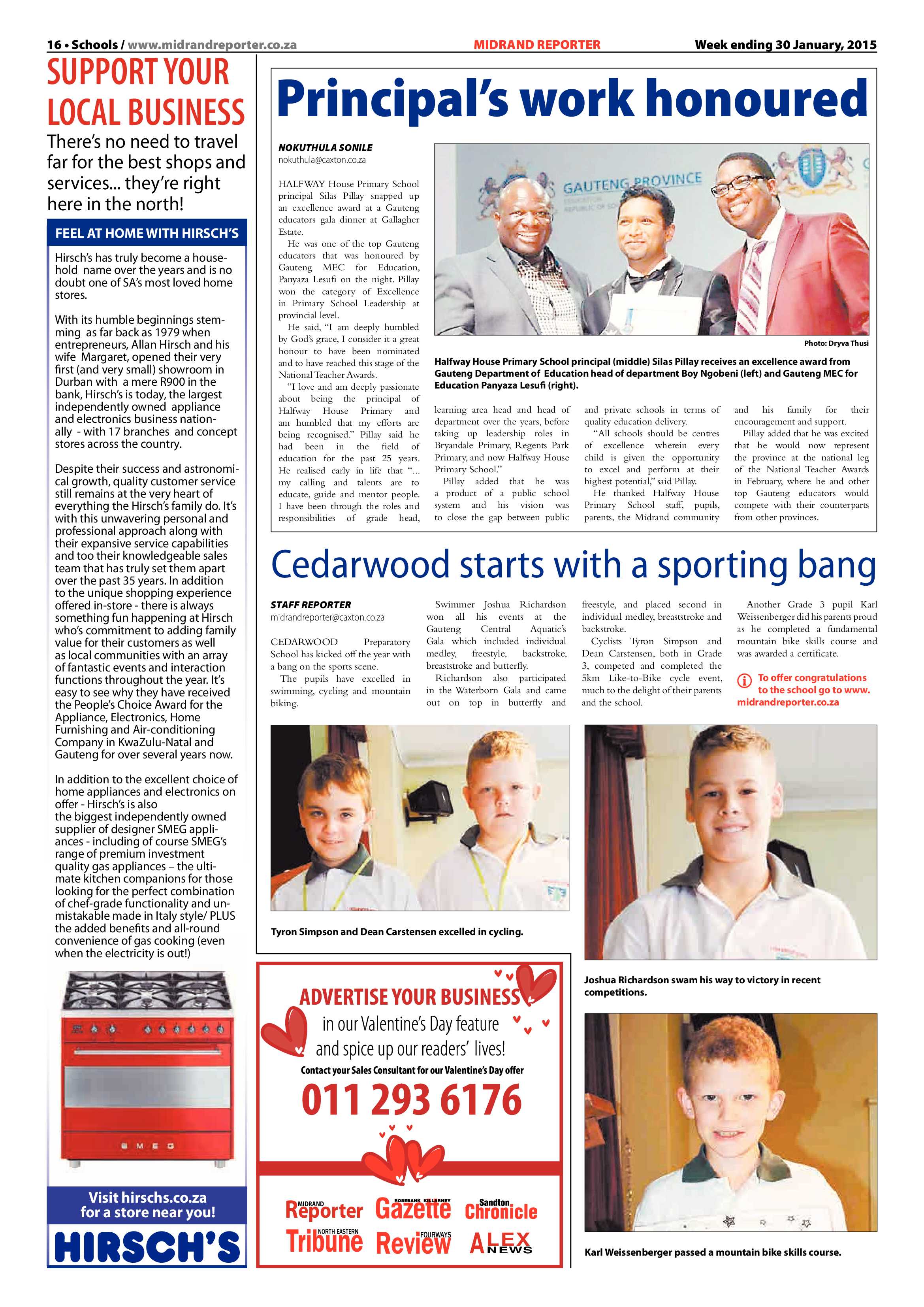Midrand Reporter 30 January 2015 page 16