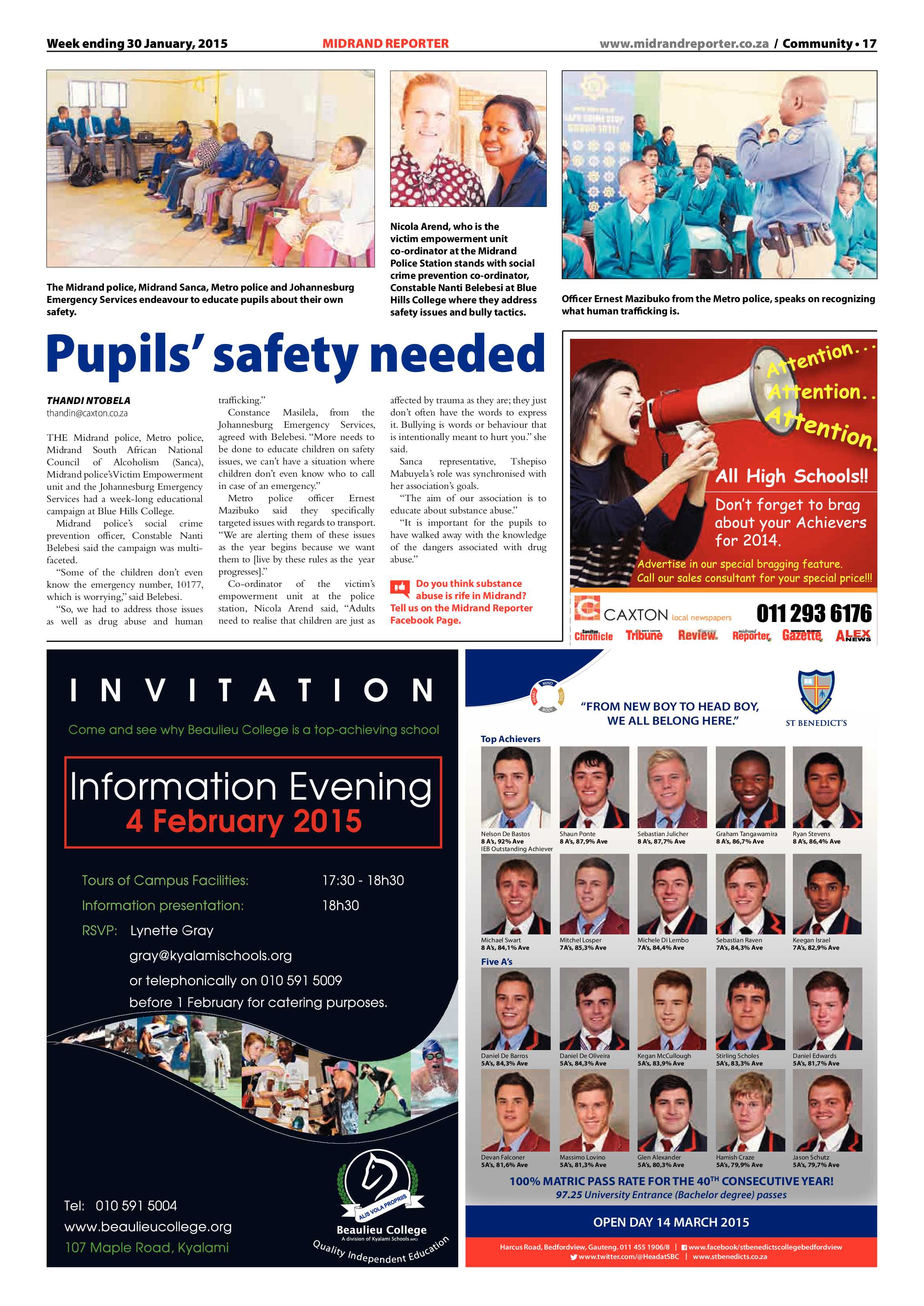Midrand Reporter 30 January 2015 page 17