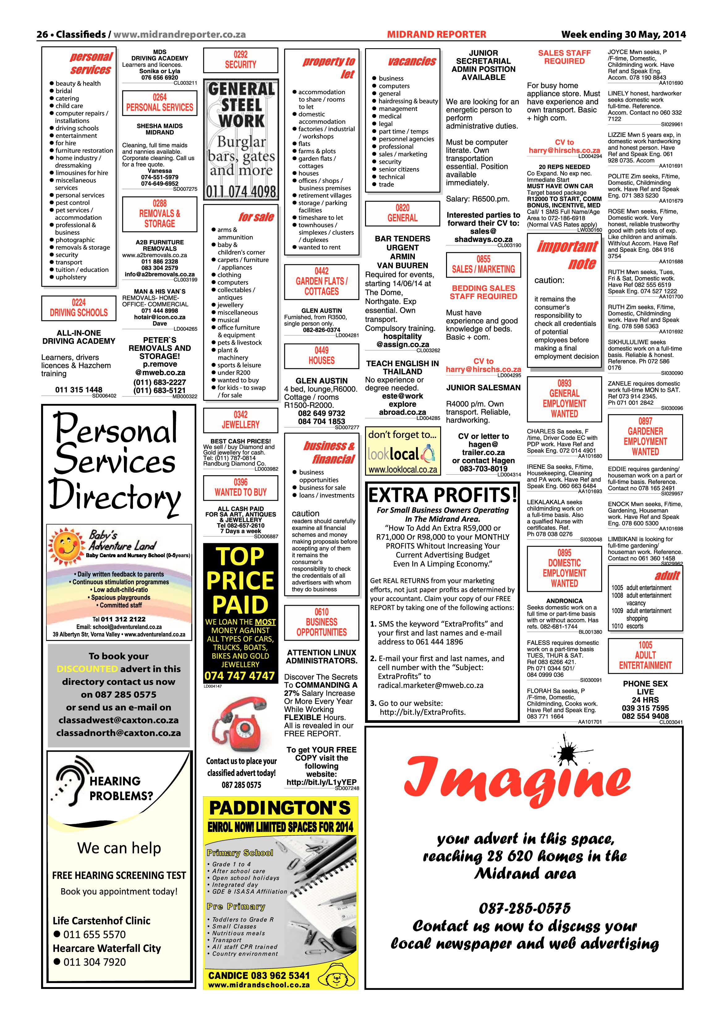 Midrand Reporter 30 May 2014 page 26