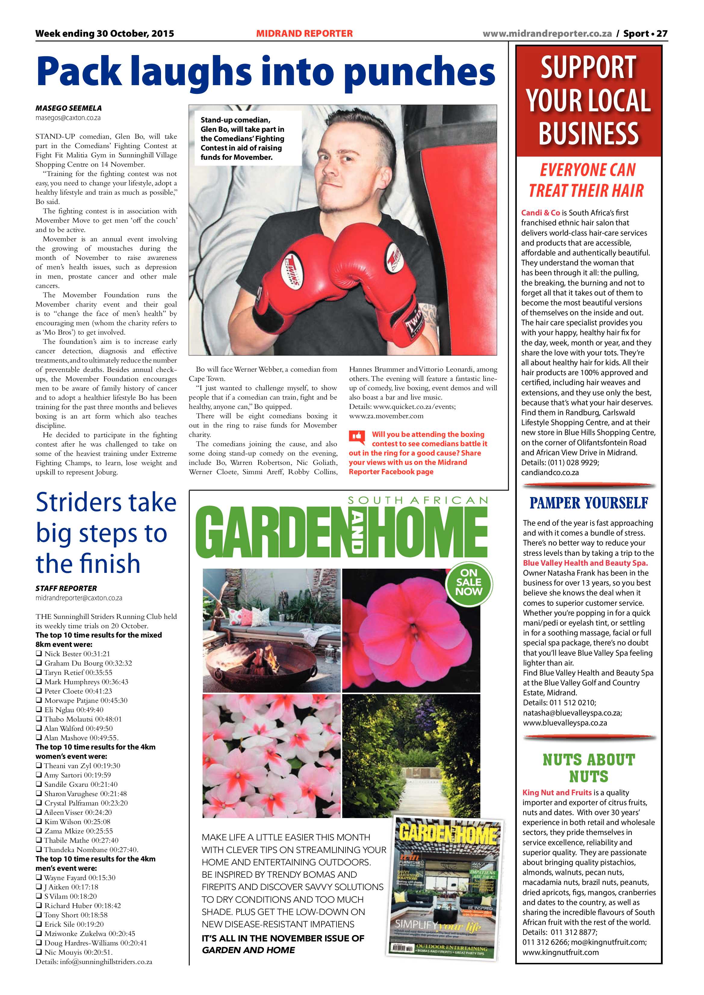 Midrand Reporter 30 October 2015 page 27