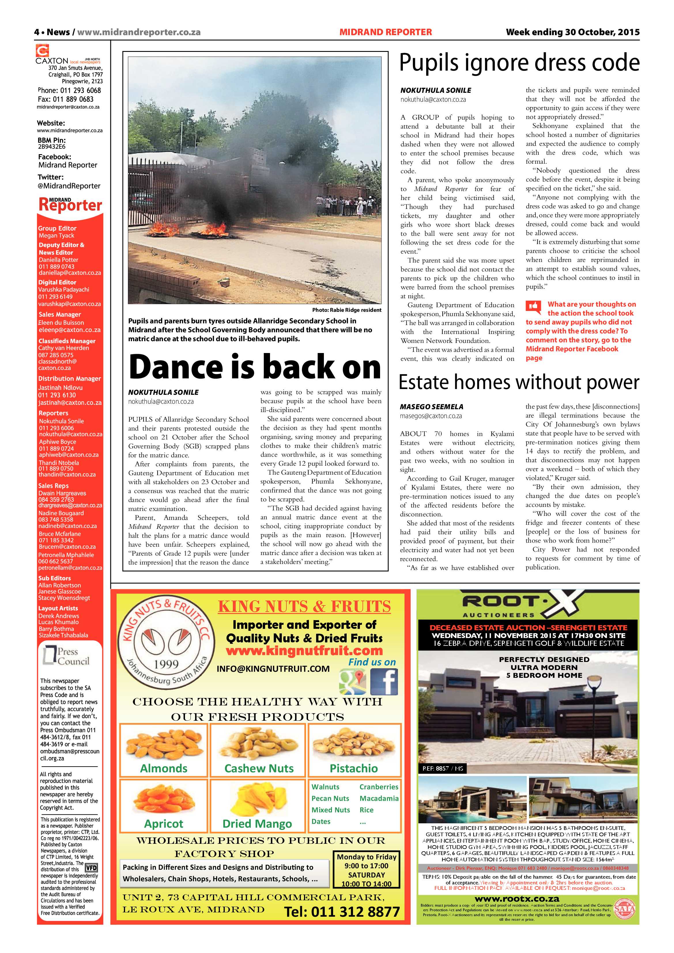 Midrand Reporter 30 October 2015 page 4