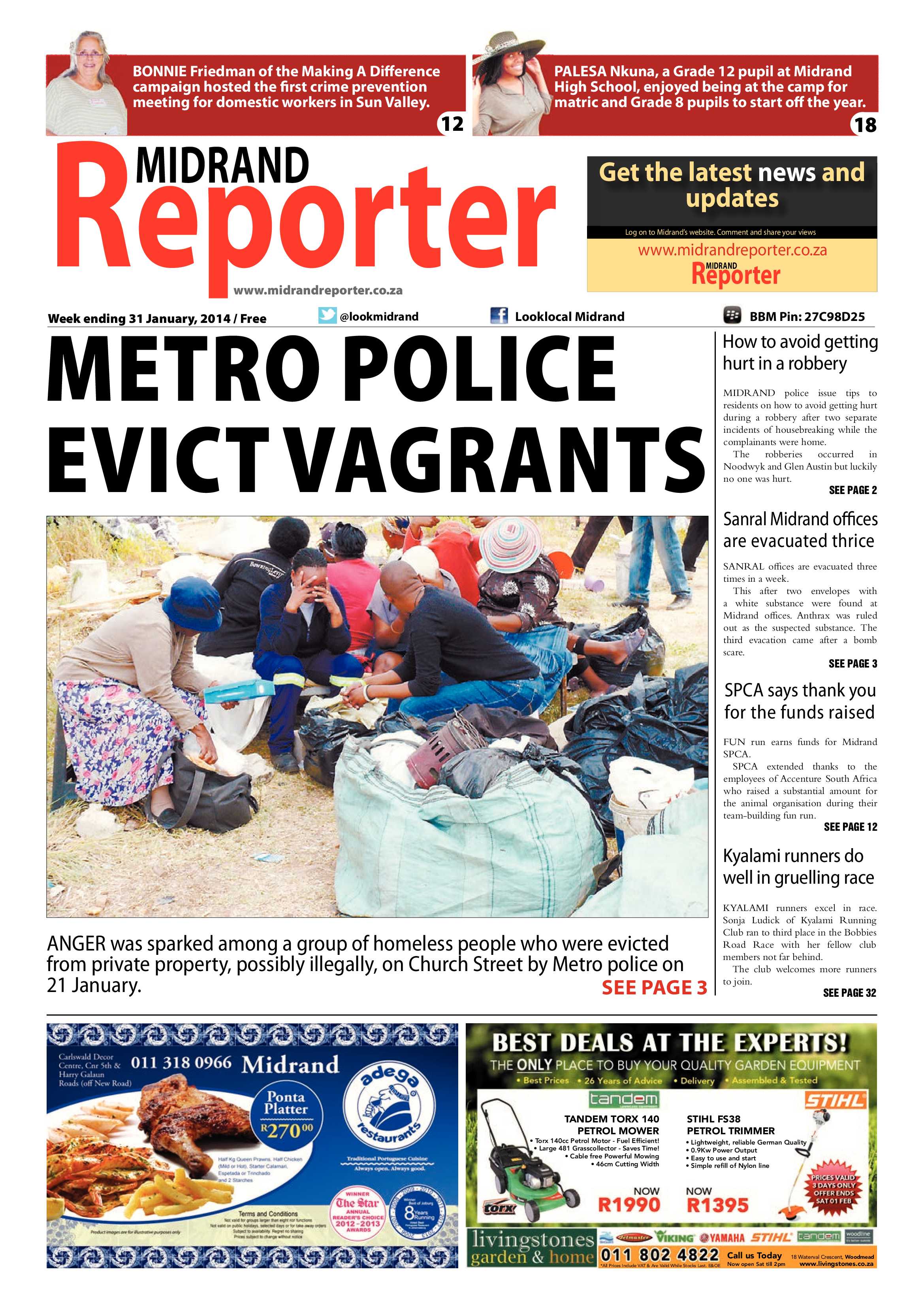 Midrand Reporter 31 January 2014 page 1