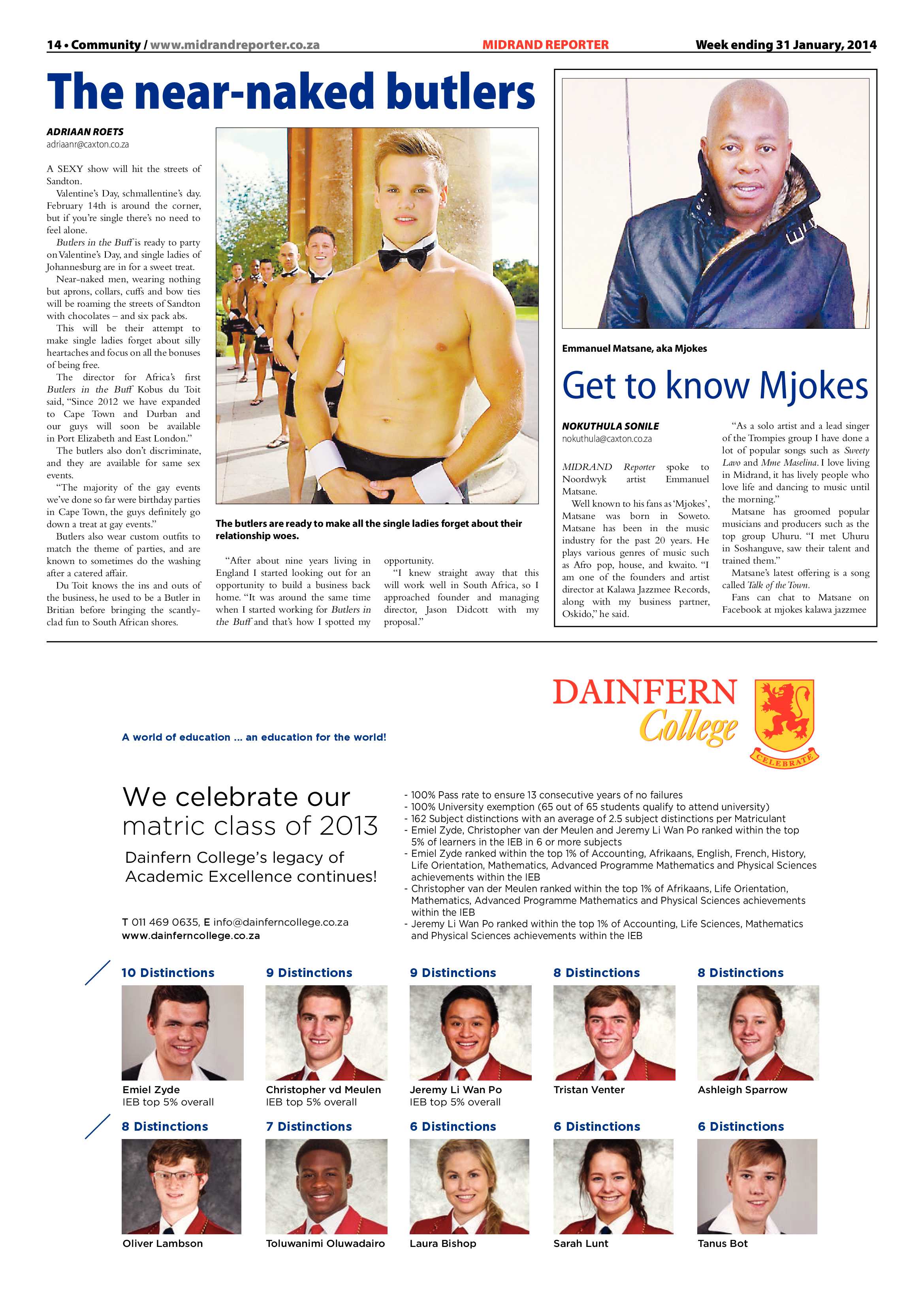 Midrand Reporter 31 January 2014 page 14