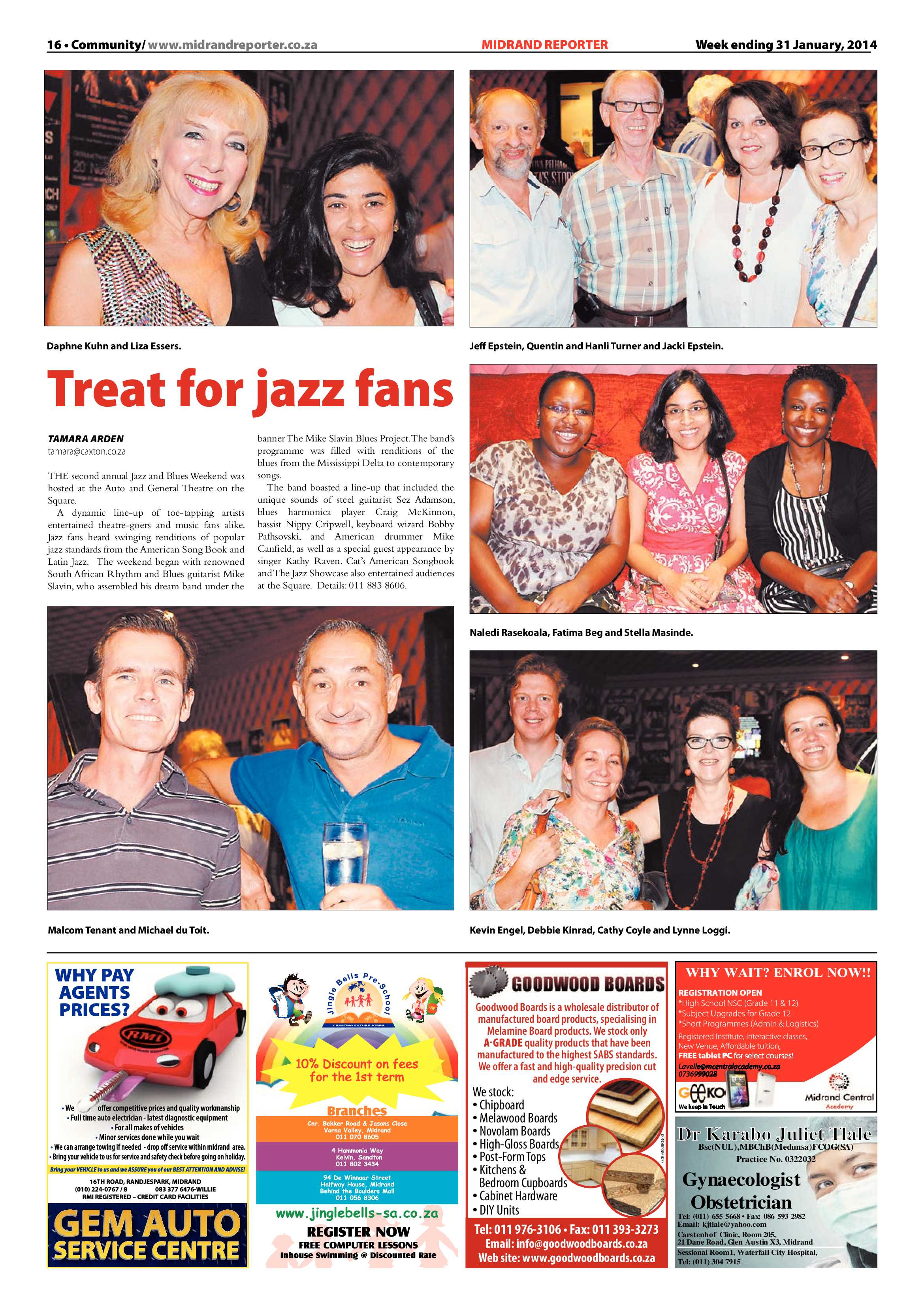 Midrand Reporter 31 January 2014 page 16