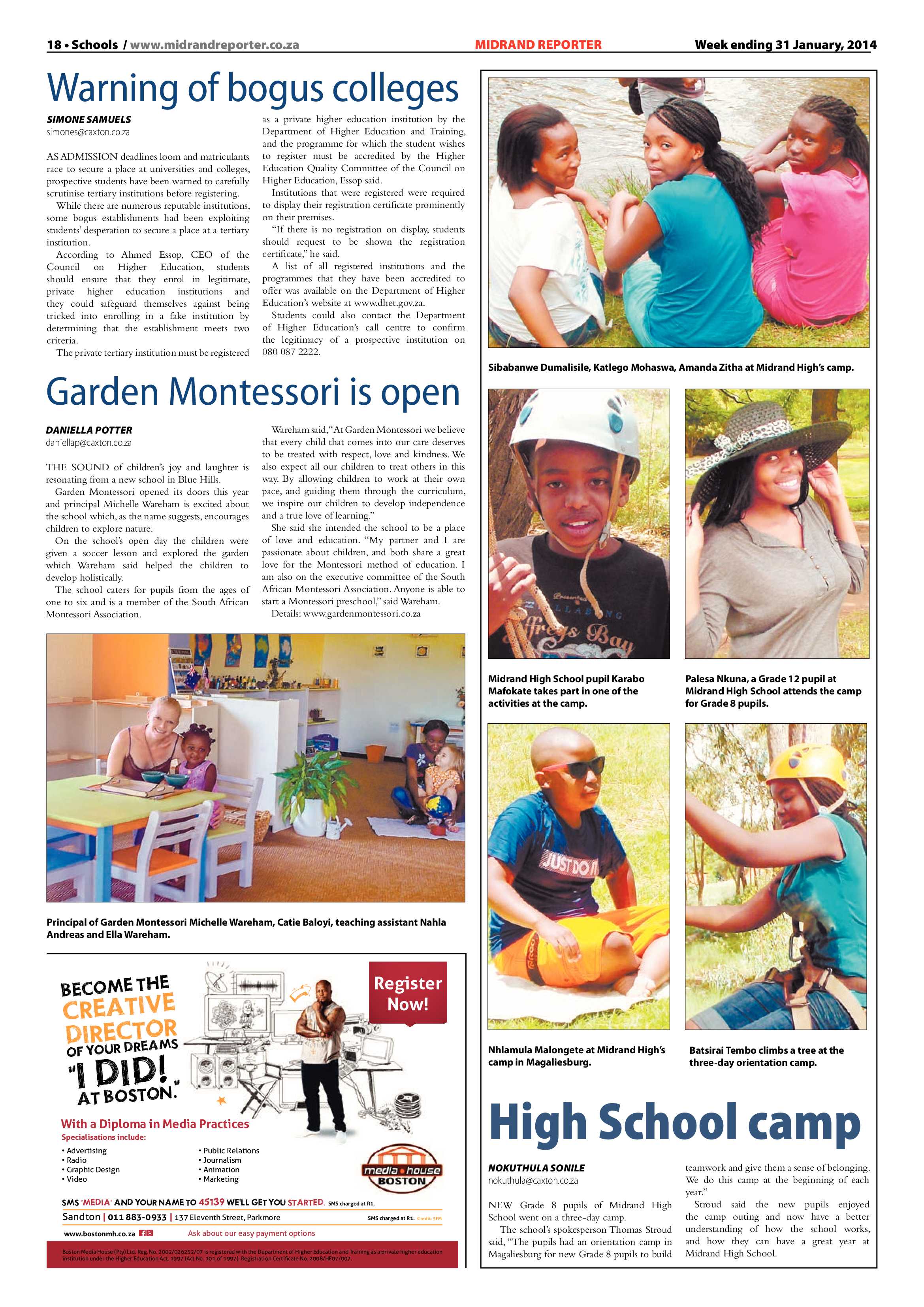 Midrand Reporter 31 January 2014 page 18