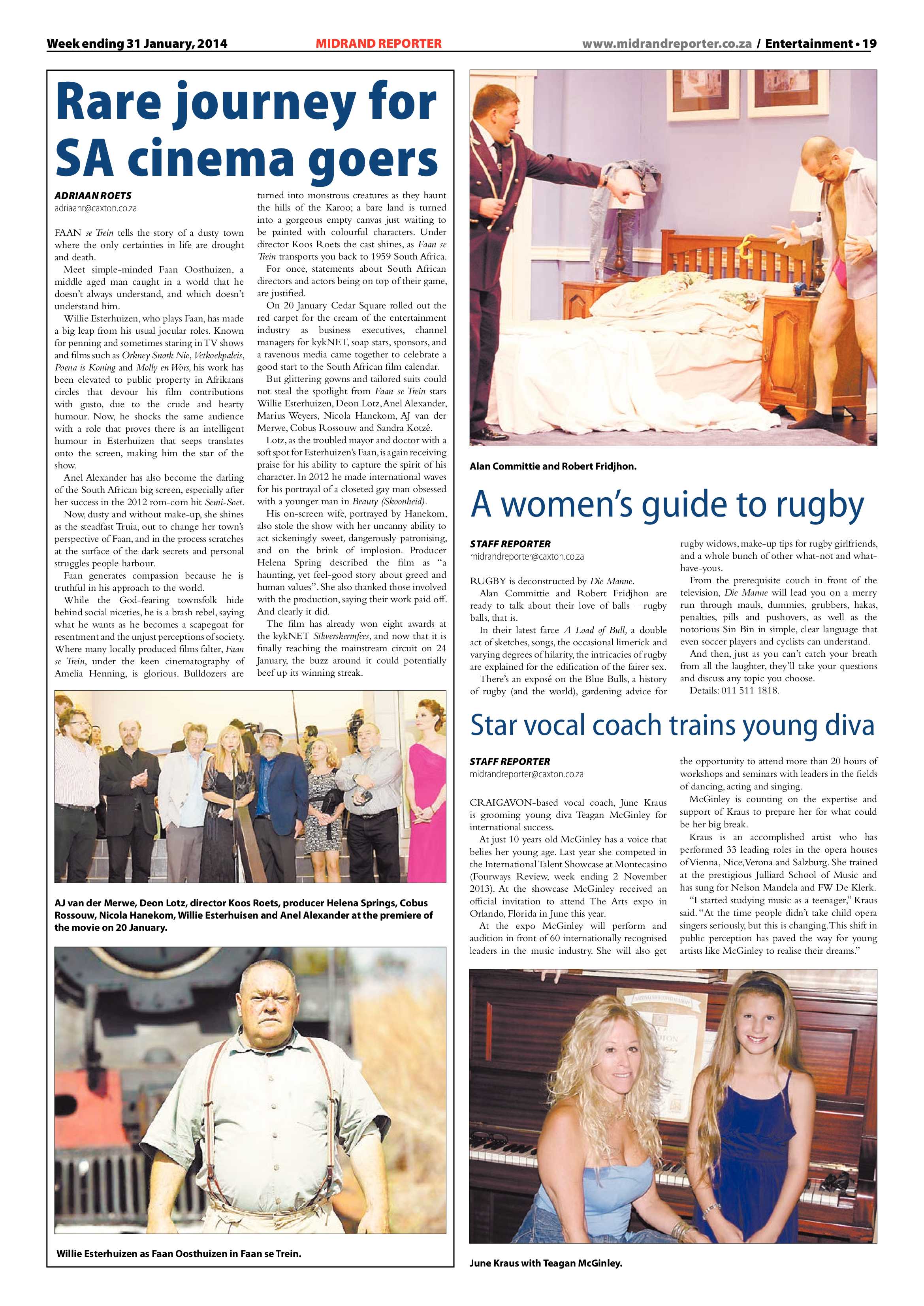 Midrand Reporter 31 January 2014 page 19