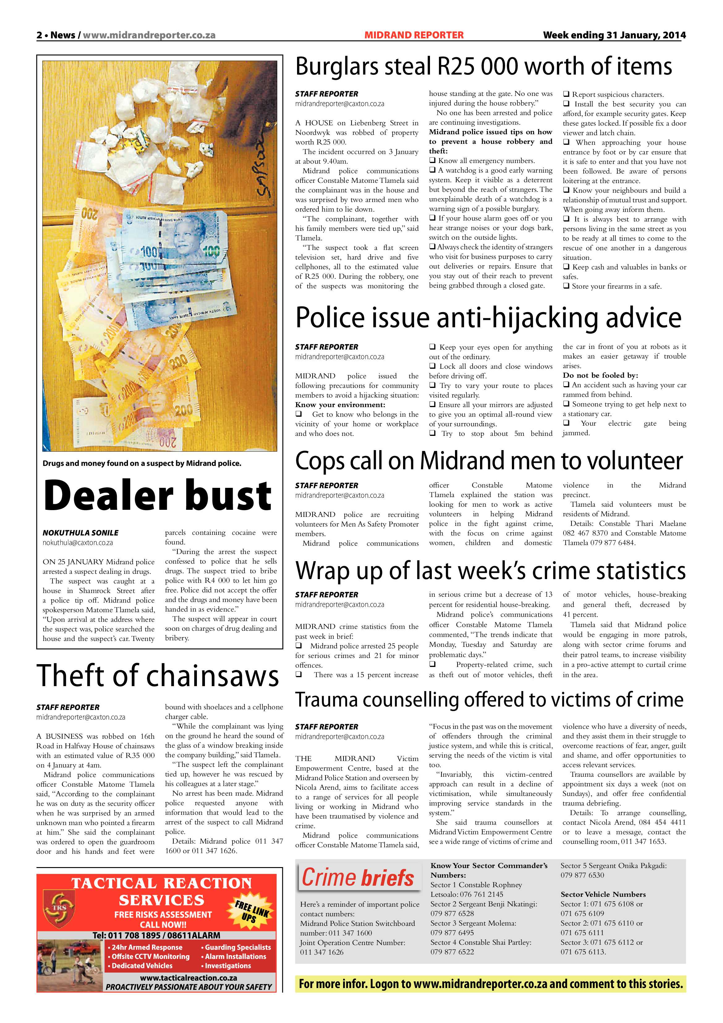 Midrand Reporter 31 January 2014 page 2