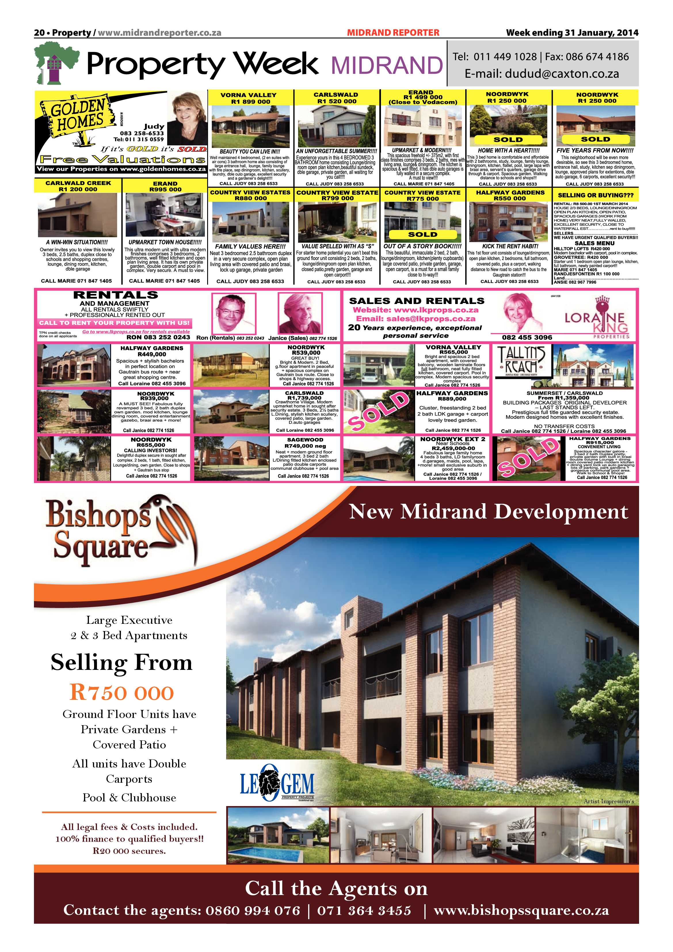 Midrand Reporter 31 January 2014 page 20