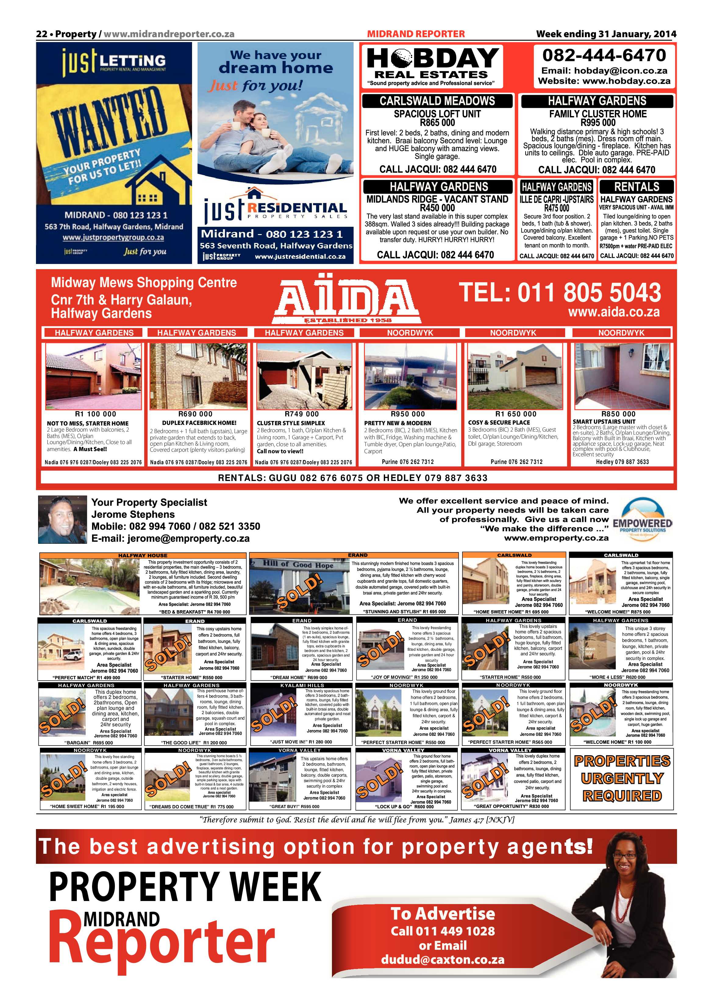 Midrand Reporter 31 January 2014 page 22