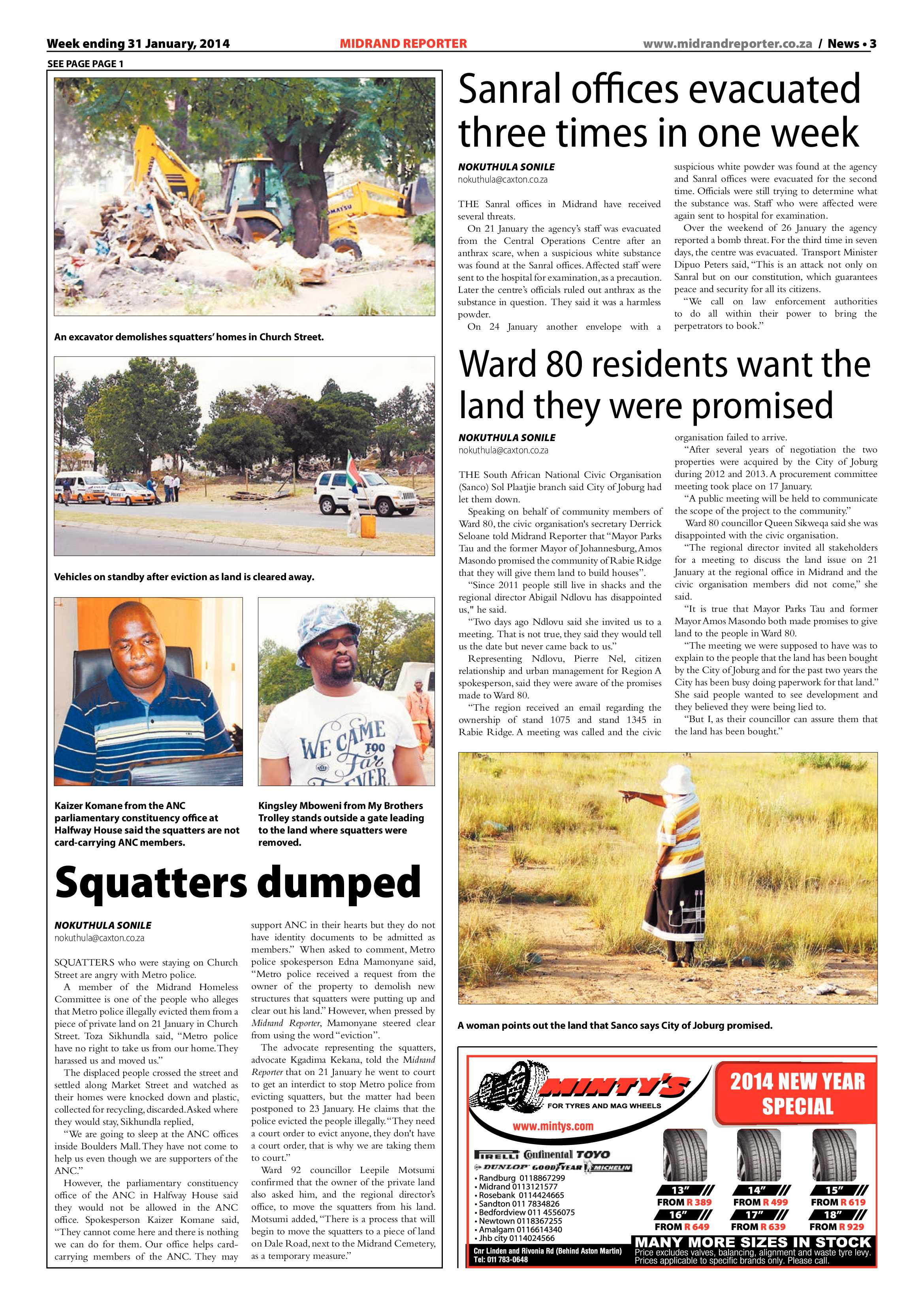 Midrand Reporter 31 January 2014 page 3