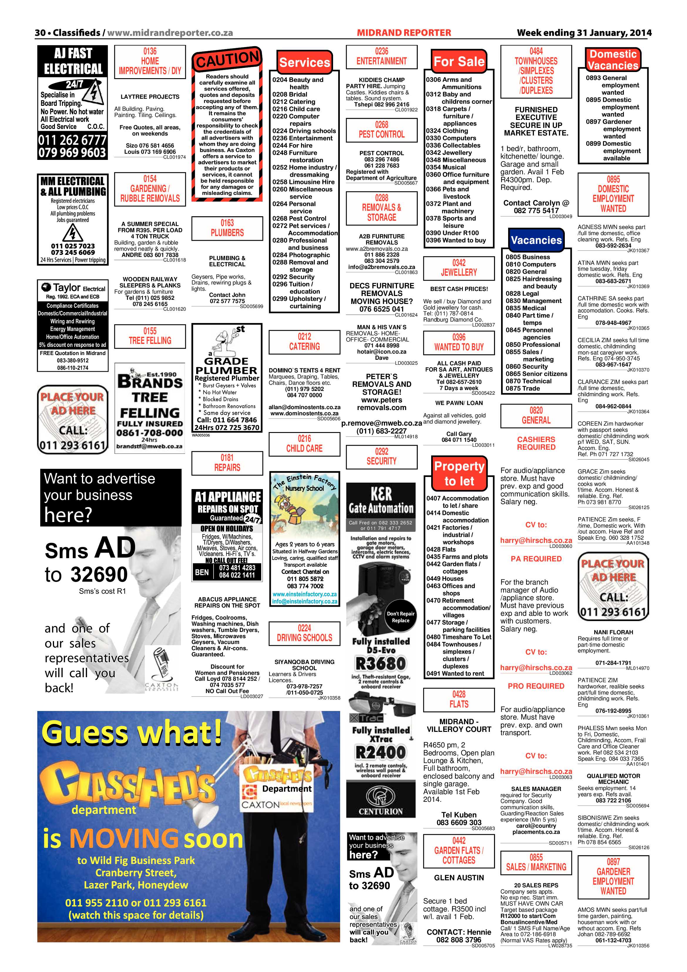 Midrand Reporter 31 January 2014 page 30