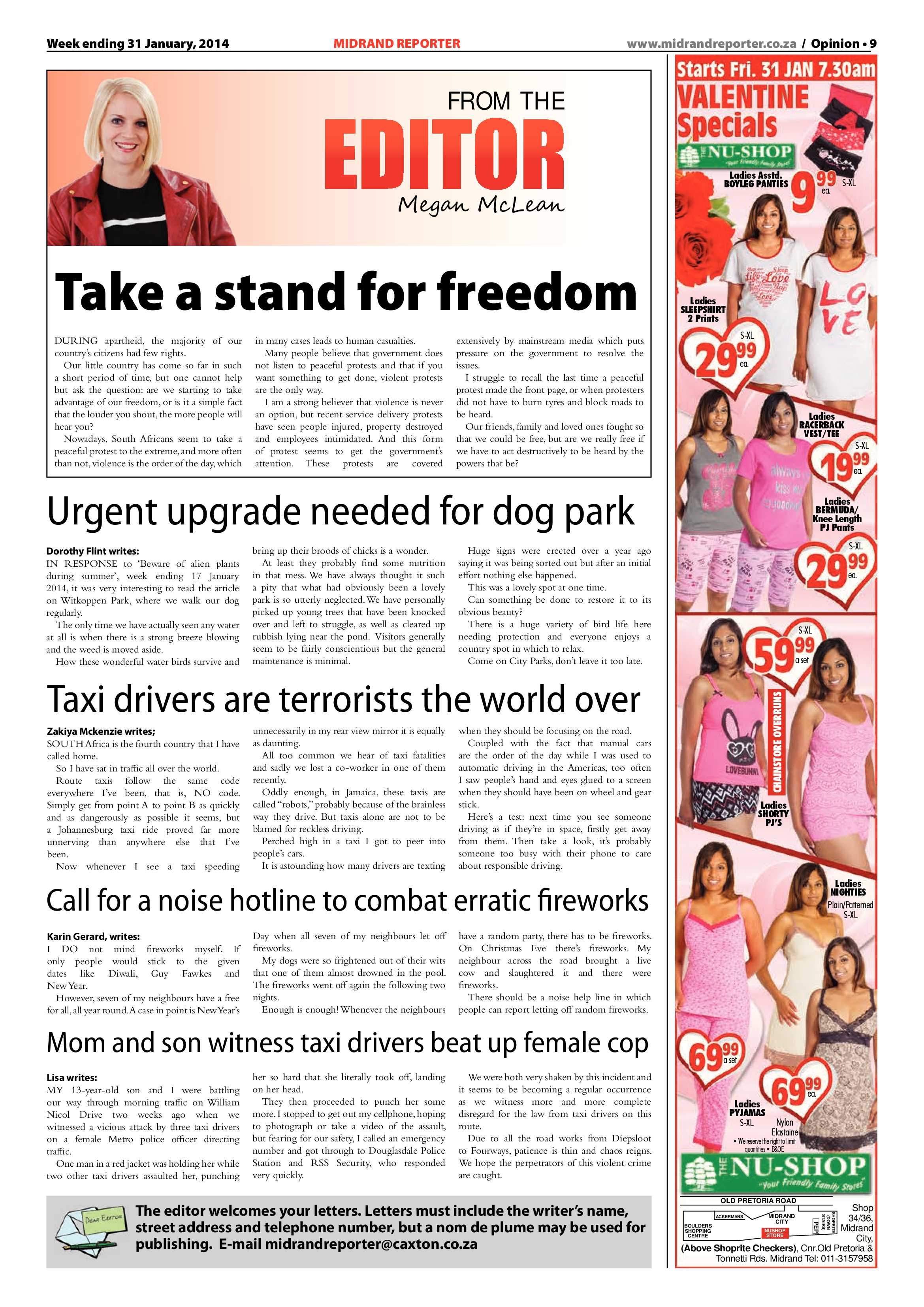 Midrand Reporter 31 January 2014 page 9
