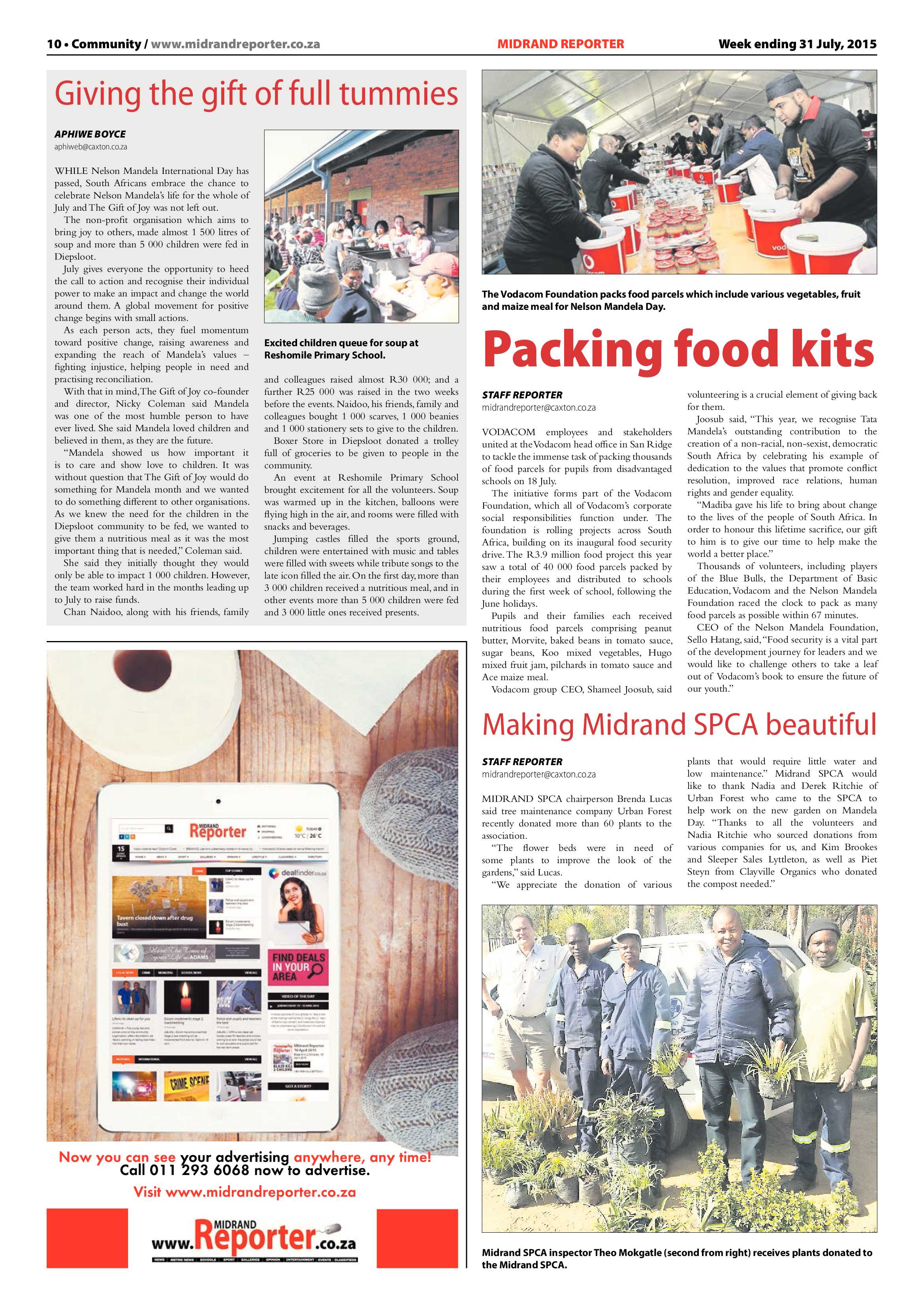 Midrand Reporter 31 July 2015 page 10