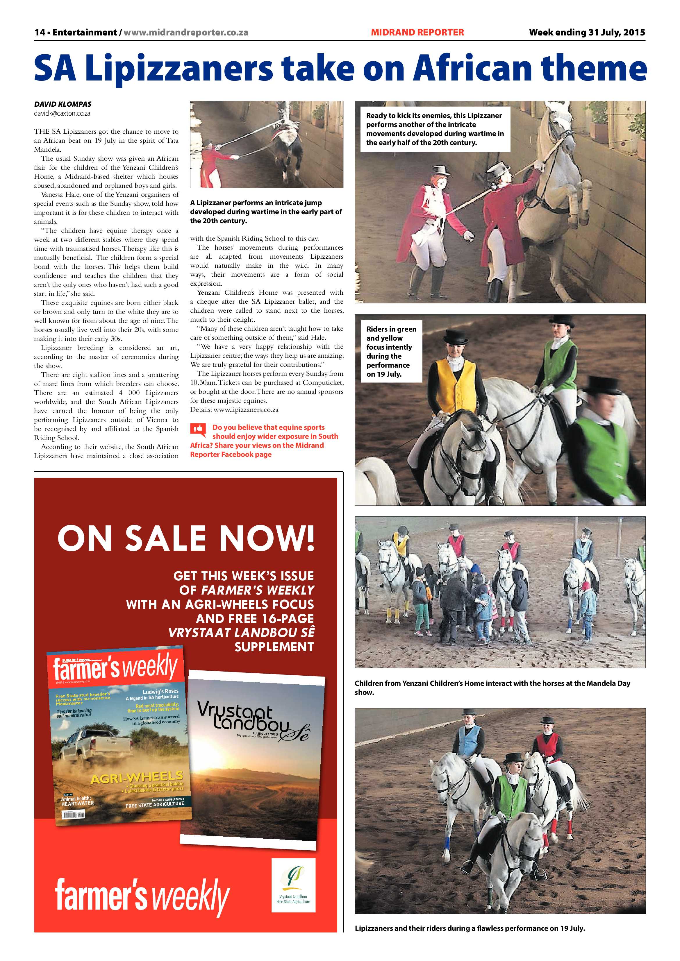 Midrand Reporter 31 July 2015 page 14
