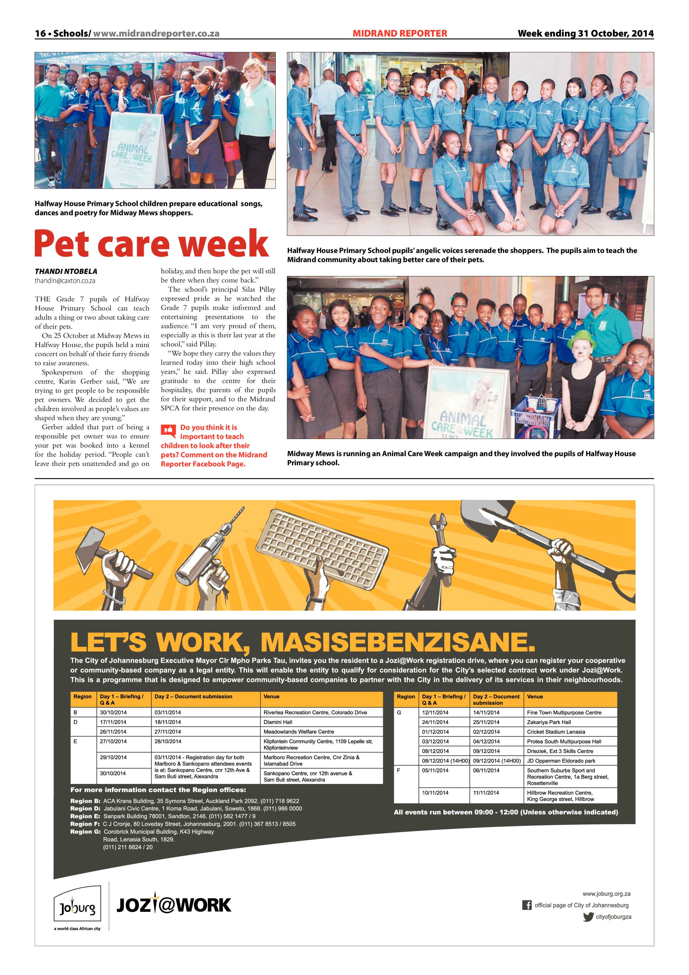 Midrand Reporter 31 October 2014 page 16