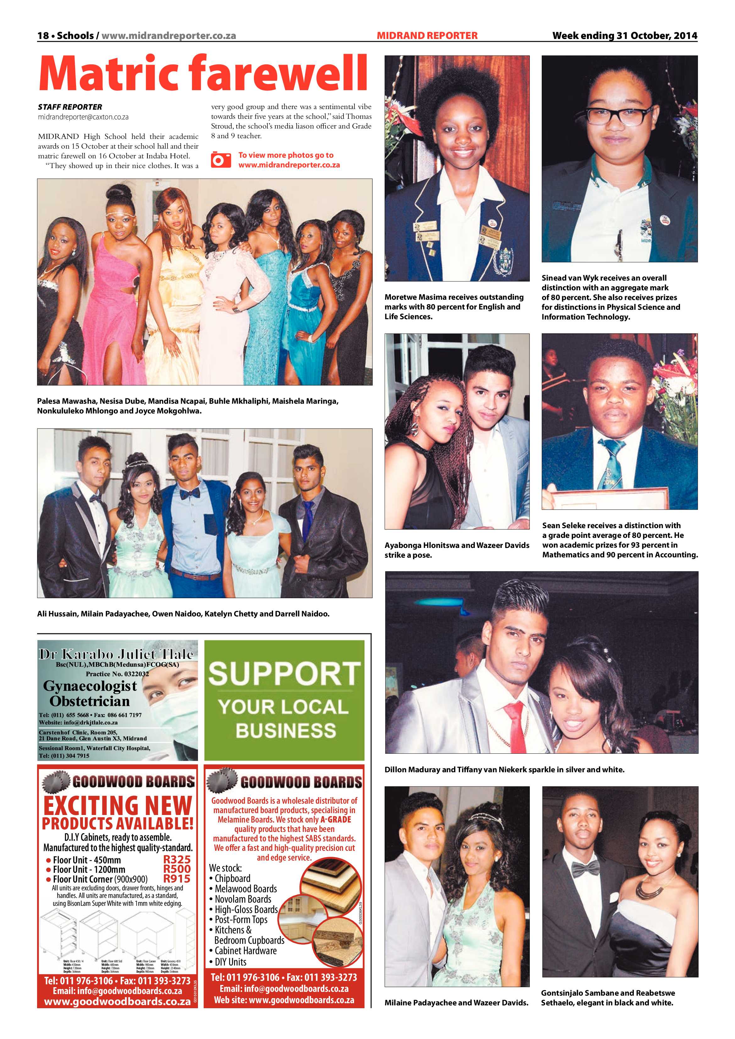 Midrand Reporter 31 October 2014 page 18