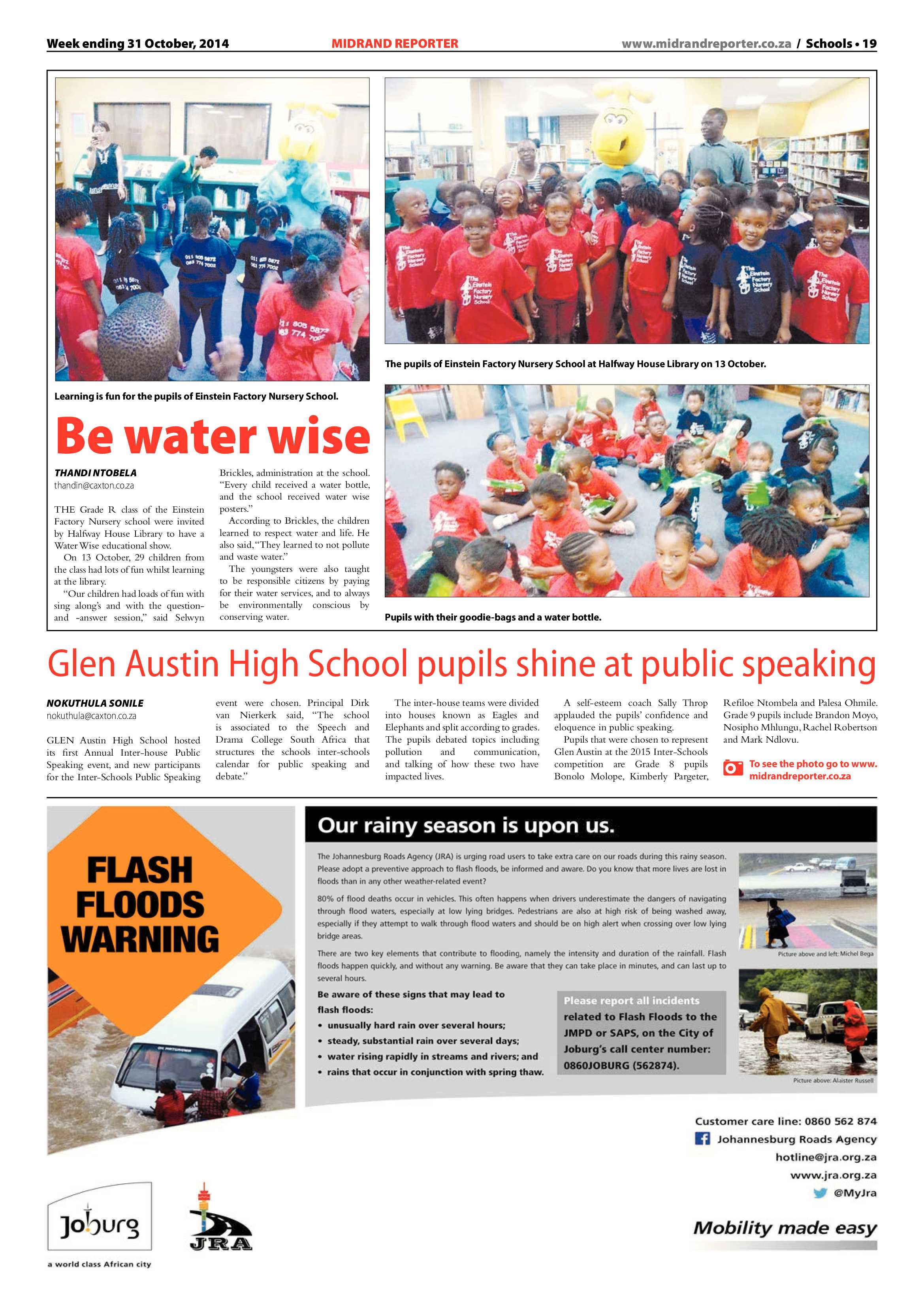 Midrand Reporter 31 October 2014 page 19