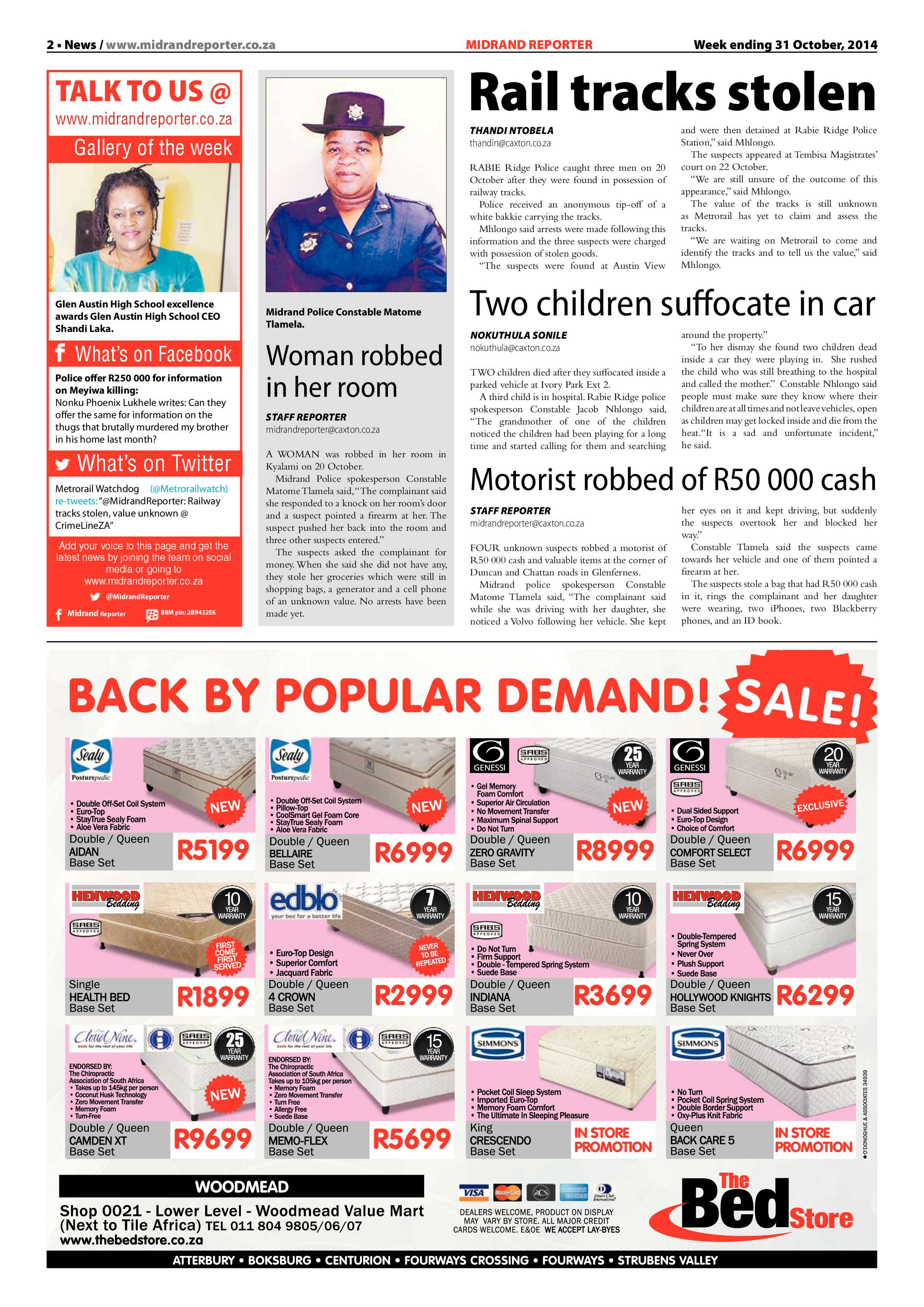 Midrand Reporter 31 October 2014 page 2