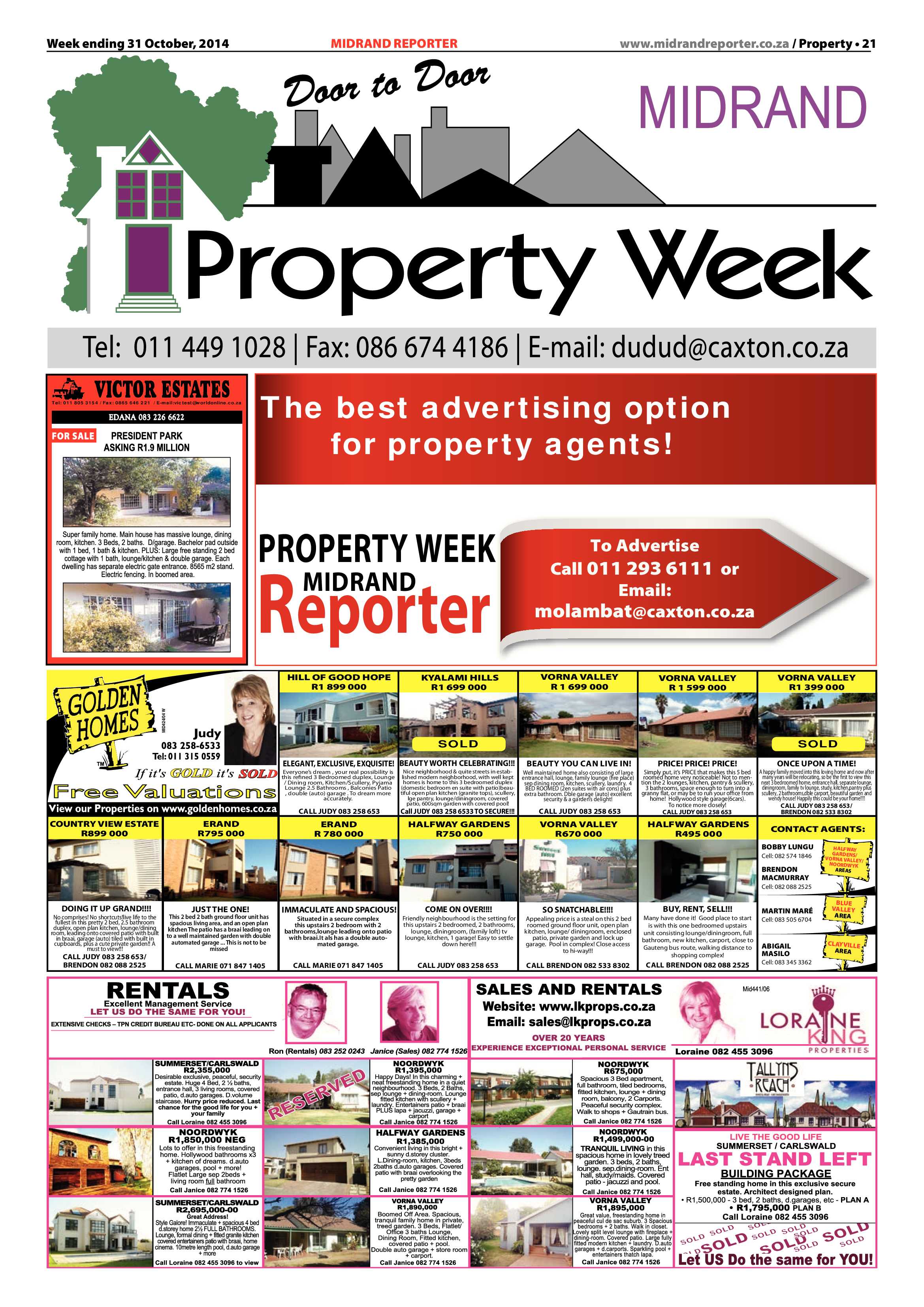 Midrand Reporter 31 October 2014 page 21