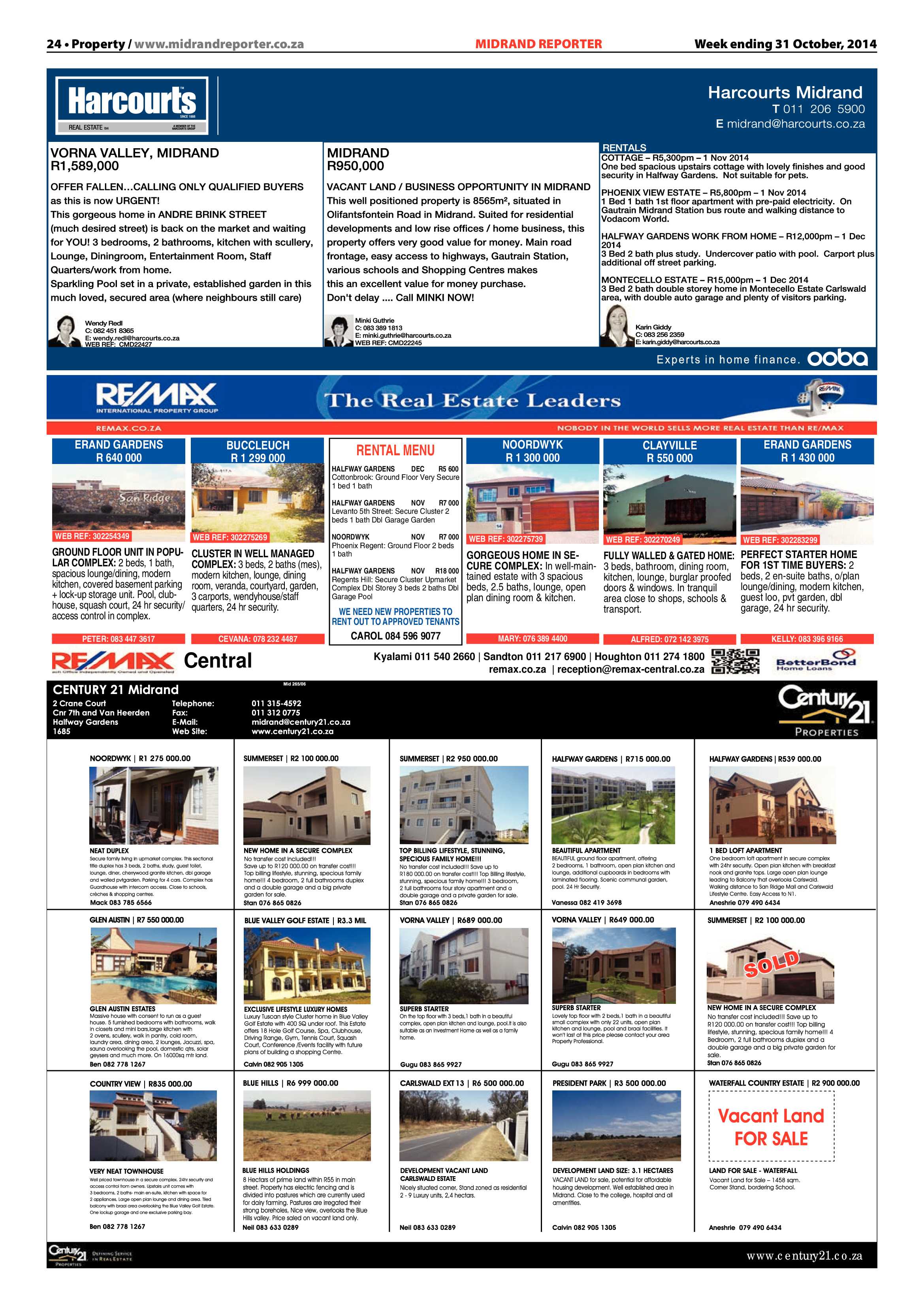Midrand Reporter 31 October 2014 page 24