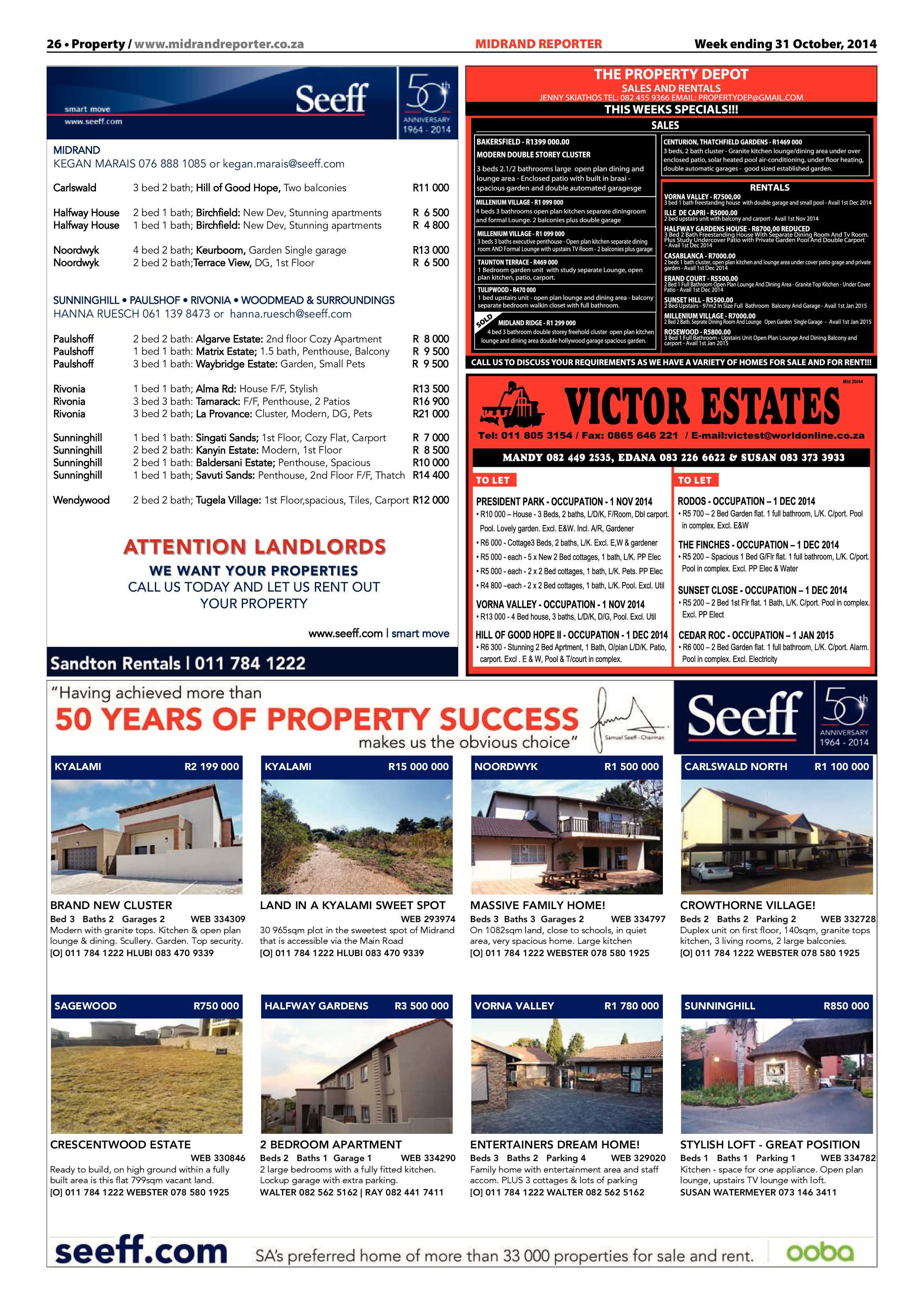 Midrand Reporter 31 October 2014 page 26