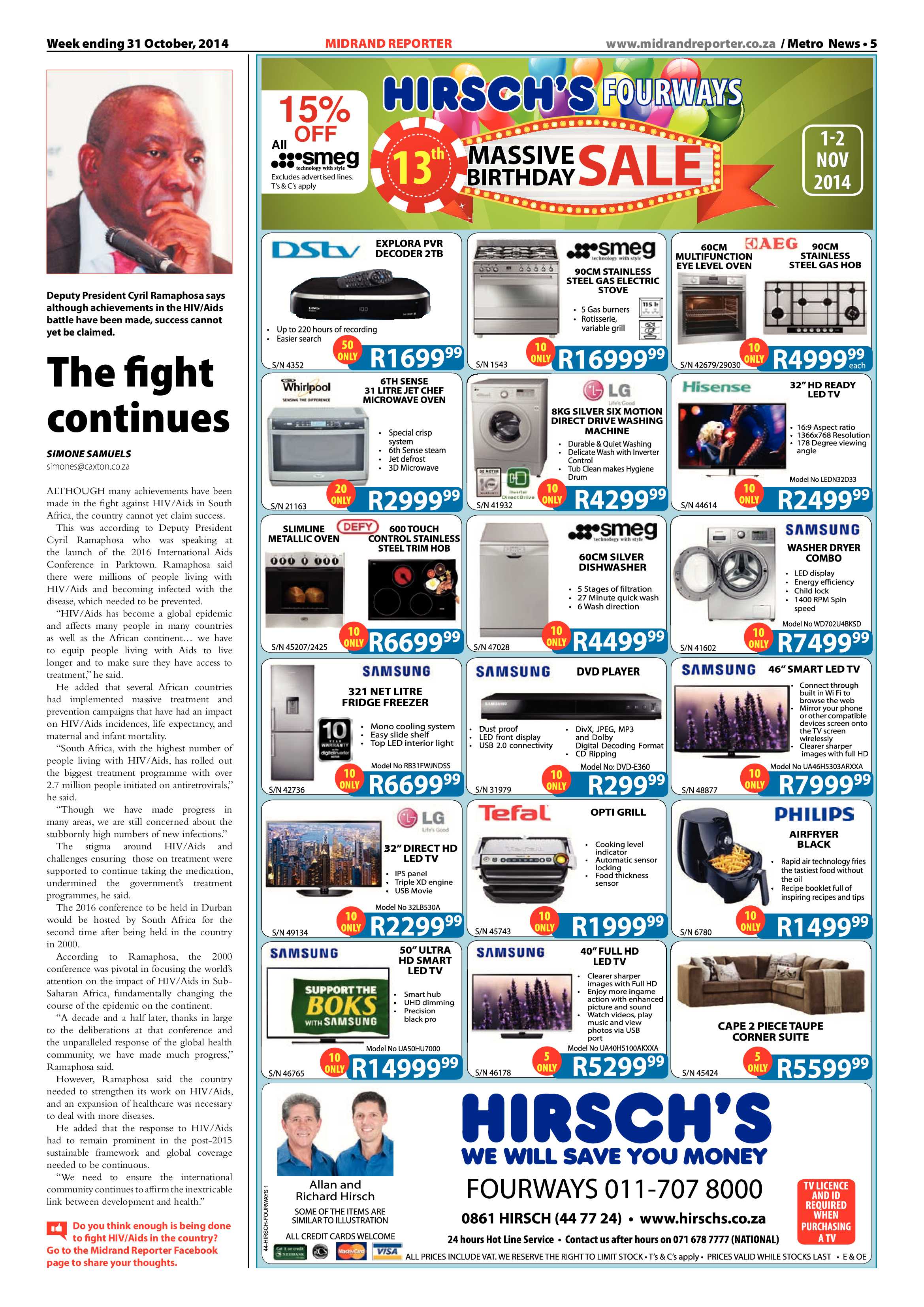 Midrand Reporter 31 October 2014 page 5