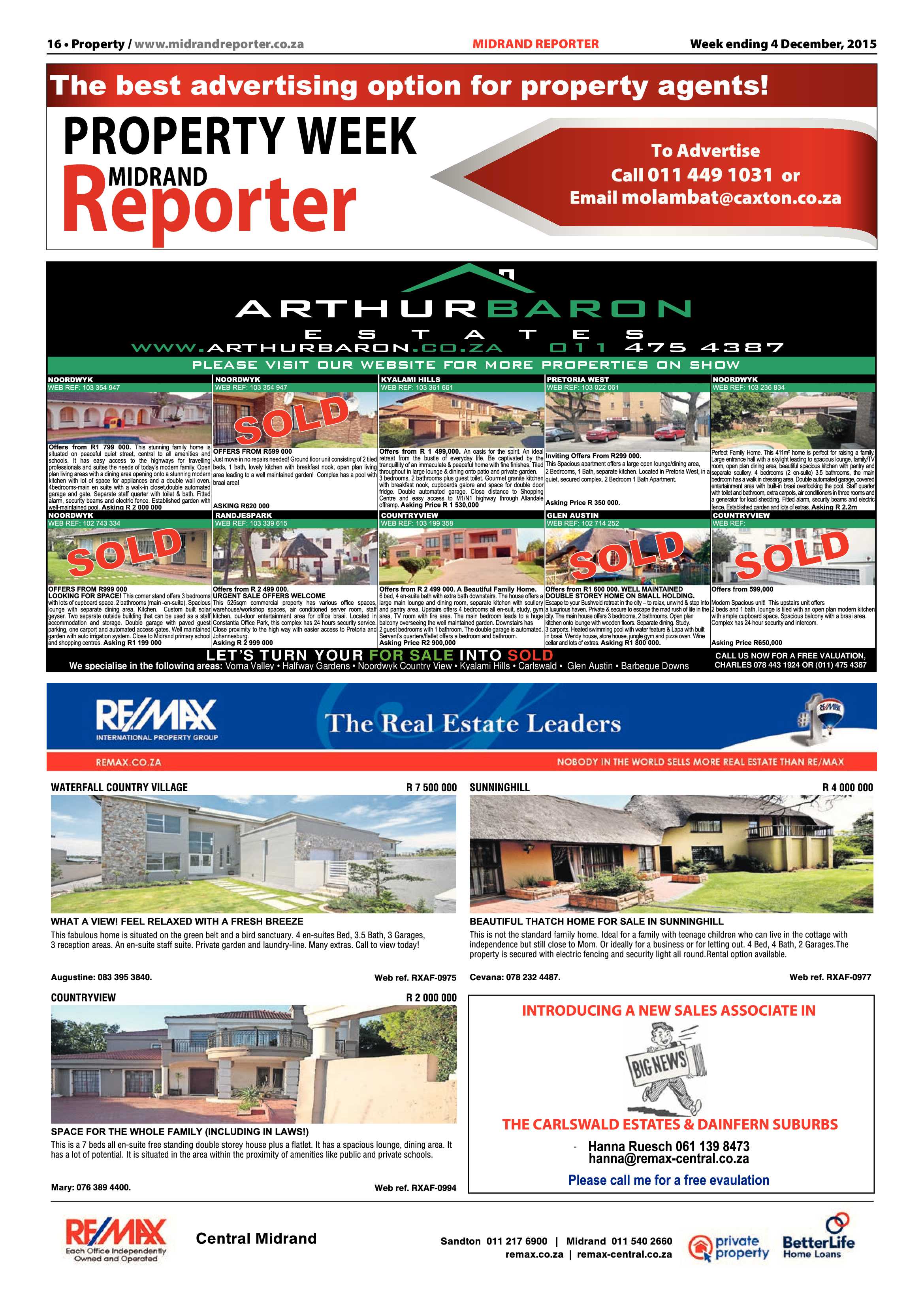 Midrand Reporter 4 December 2015 page 16