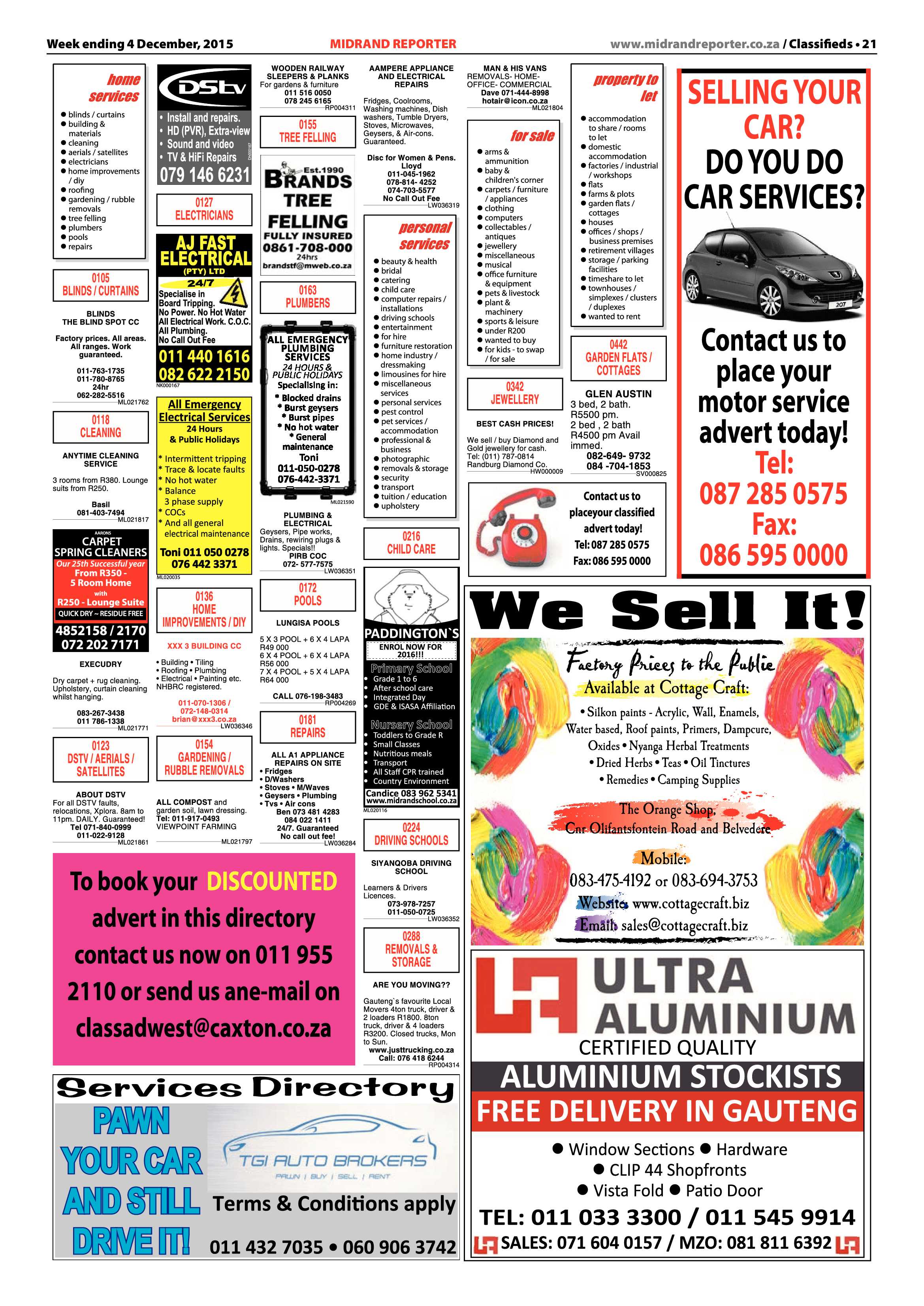 Midrand Reporter 4 December 2015 page 21