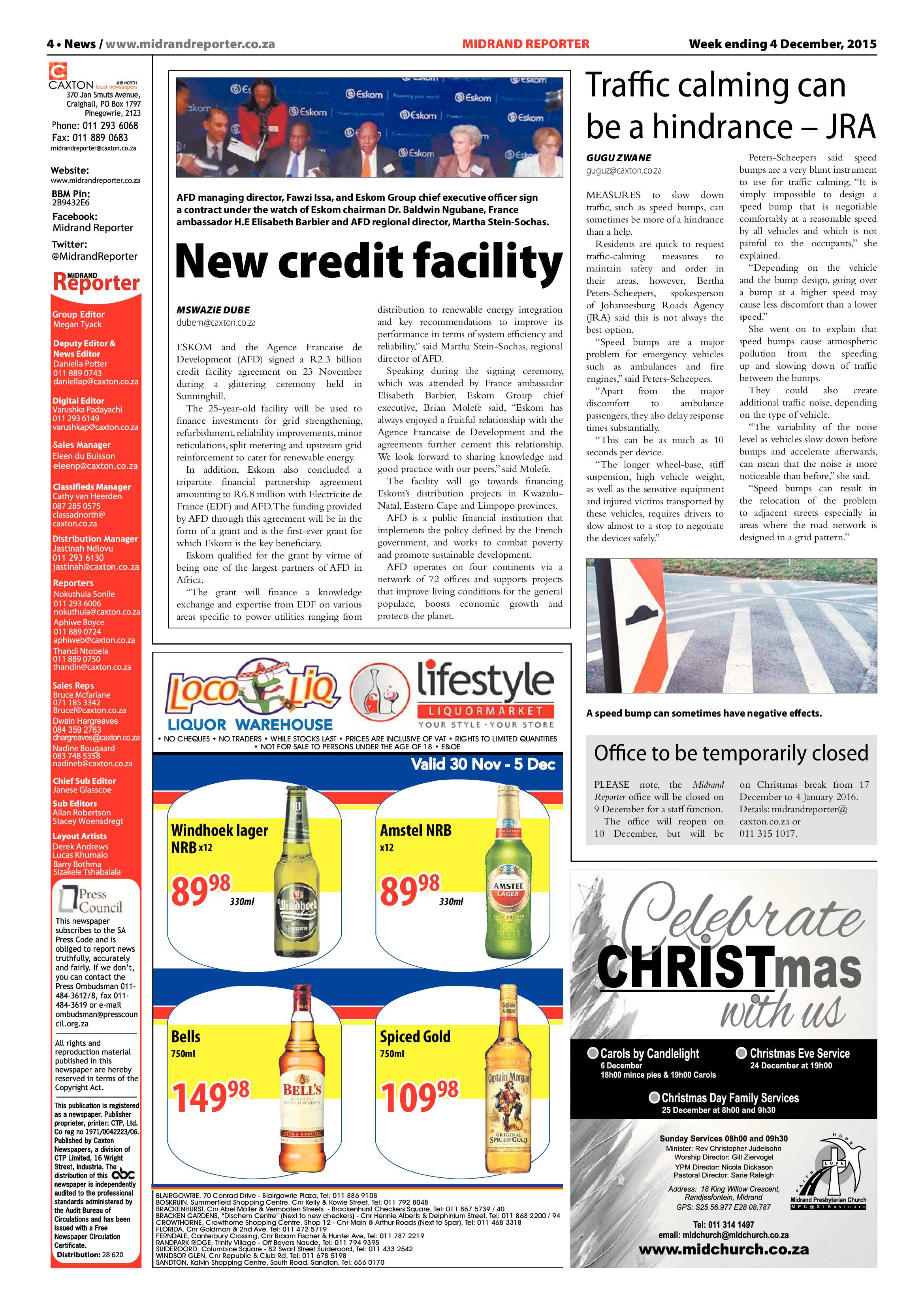 Midrand Reporter 4 December 2015 page 4