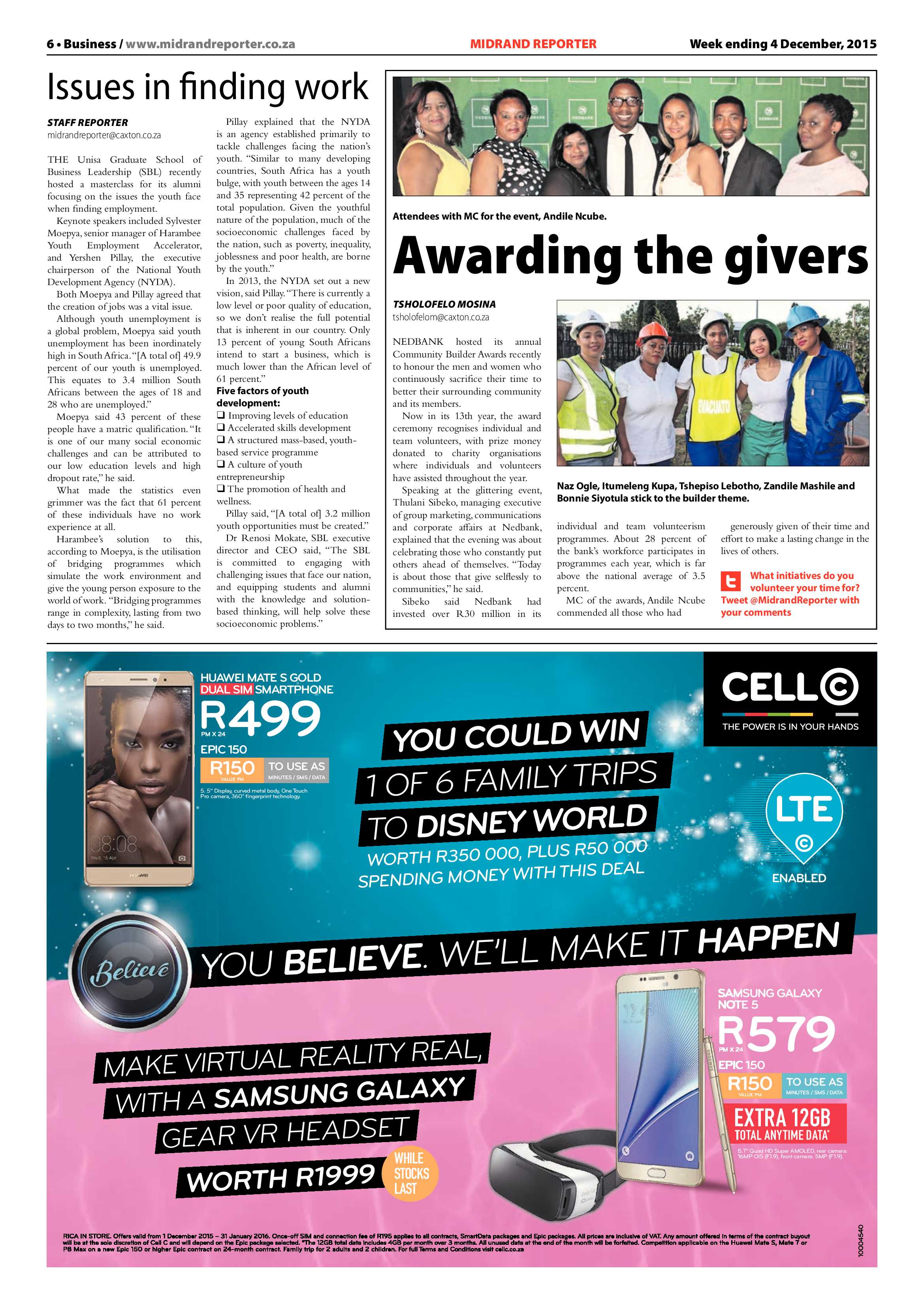 Midrand Reporter 4 December 2015 page 6