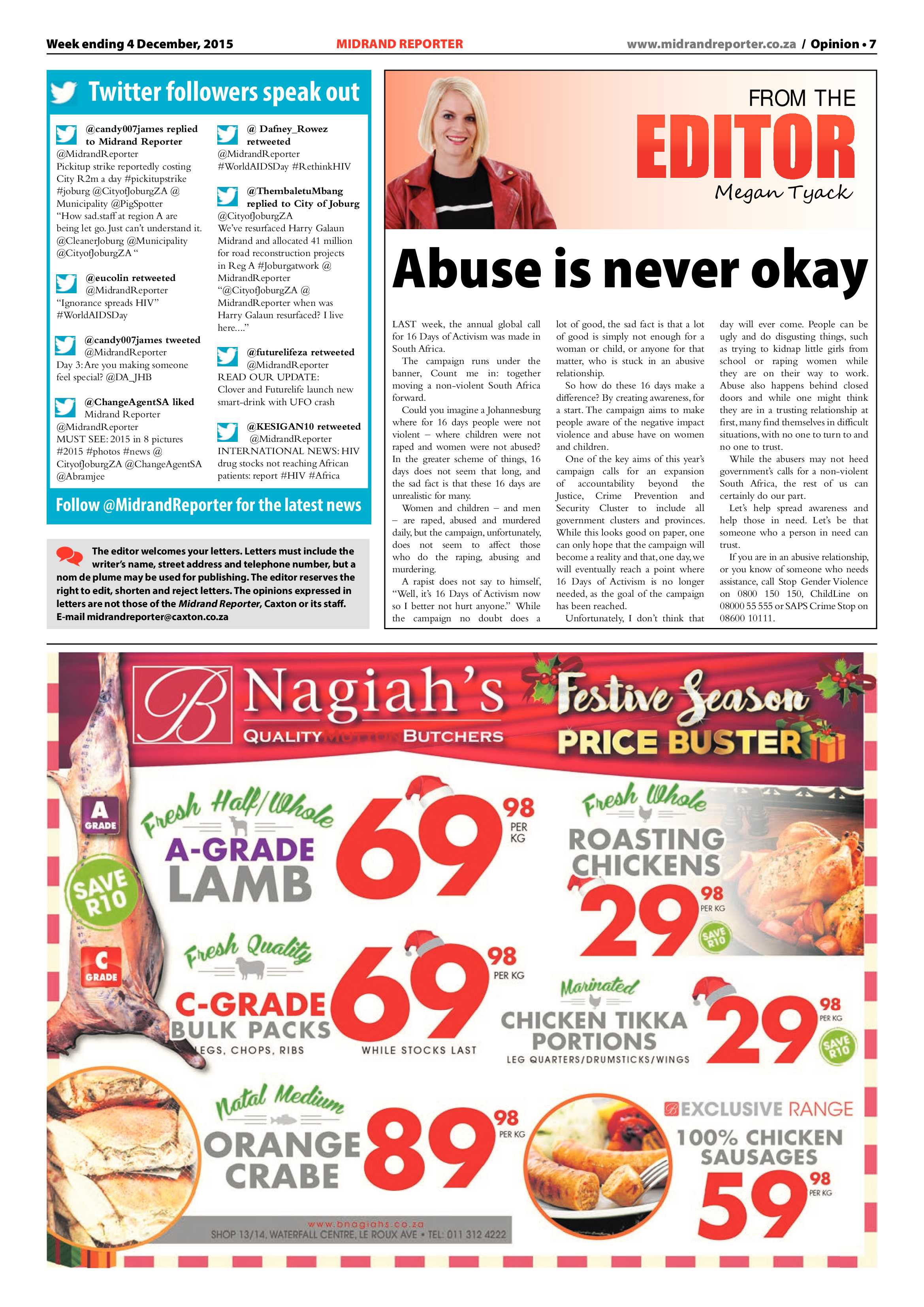 Midrand Reporter 4 December 2015 page 7